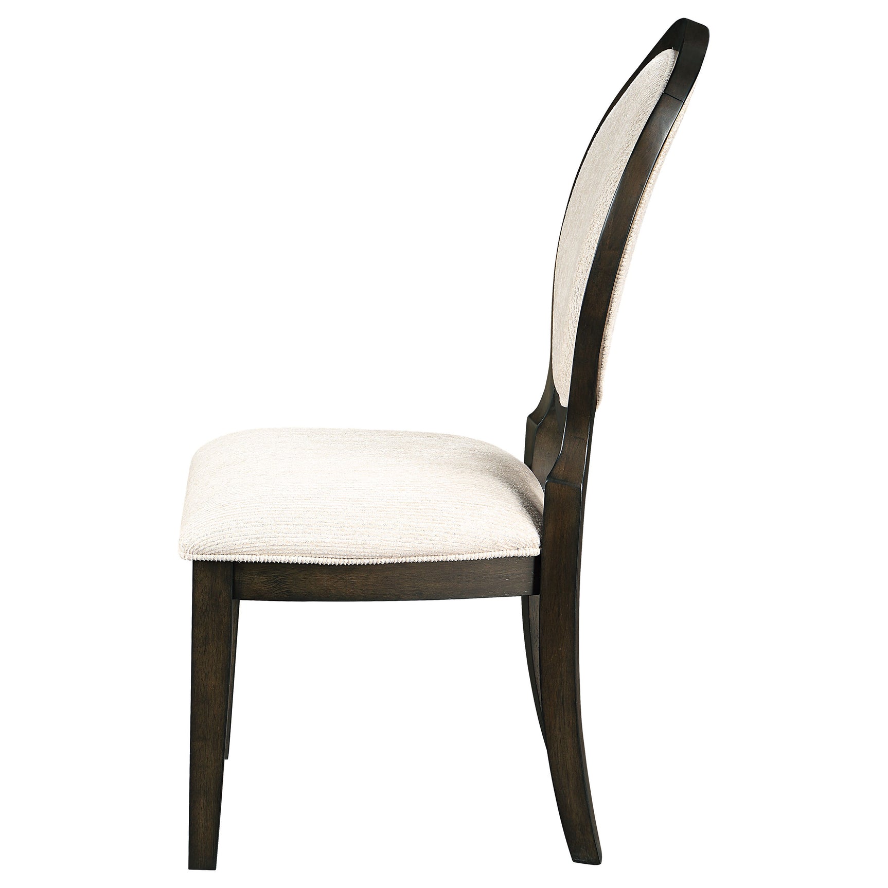 Twyla Oval Back Dining Side Chair Dark Cocoa (Set of 2) - Tampa Furniture Outlet