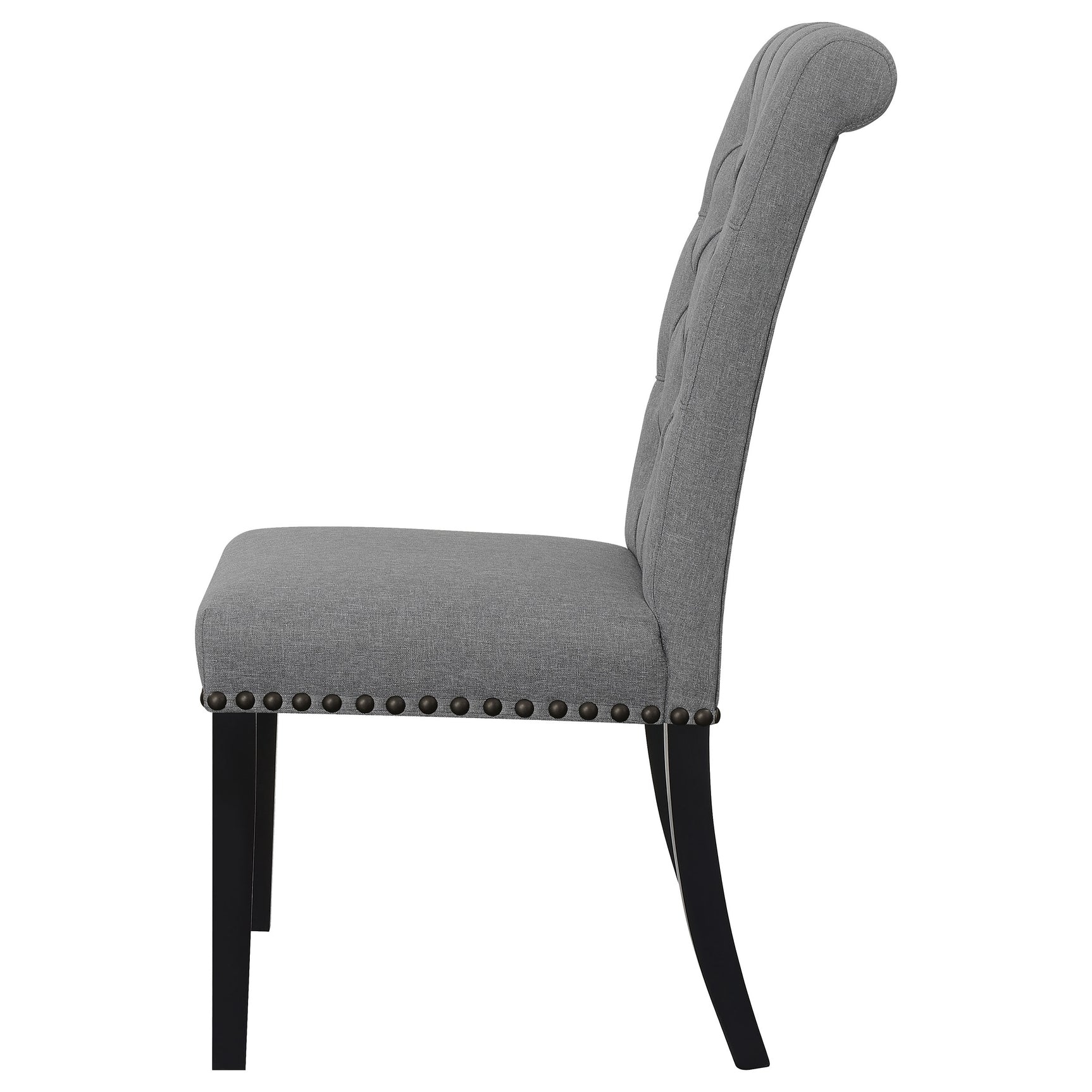 Alana Fabric Upholstered Dining Side Chair Grey (Set of 2) - Tampa Furniture Outlet