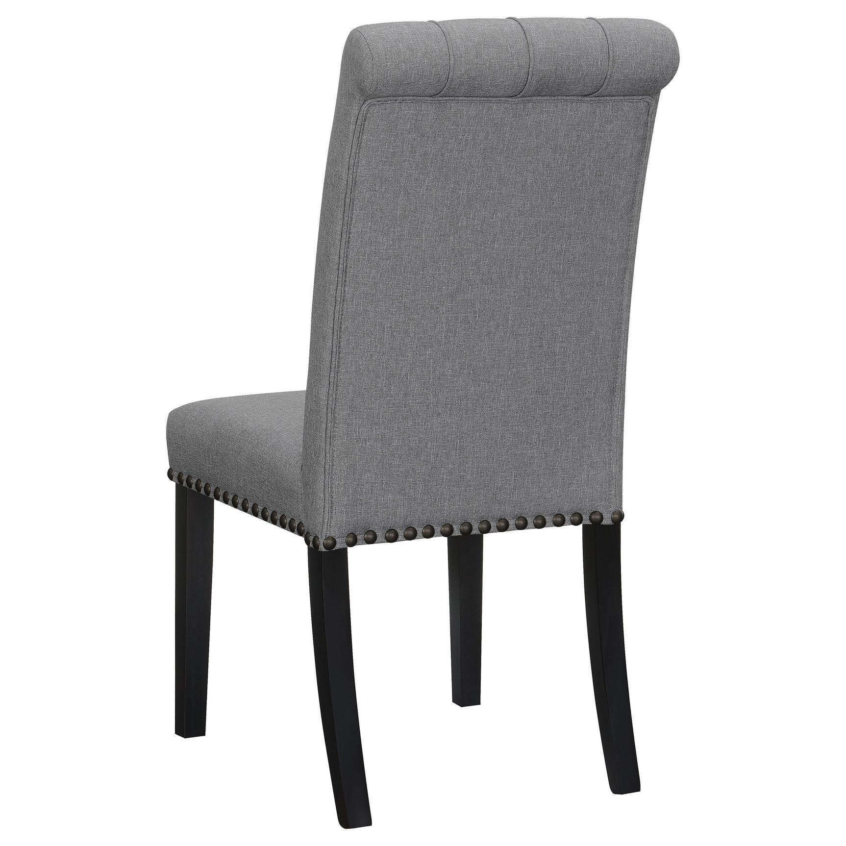 Alana Fabric Upholstered Dining Side Chair Grey (Set of 2) - Tampa Furniture Outlet