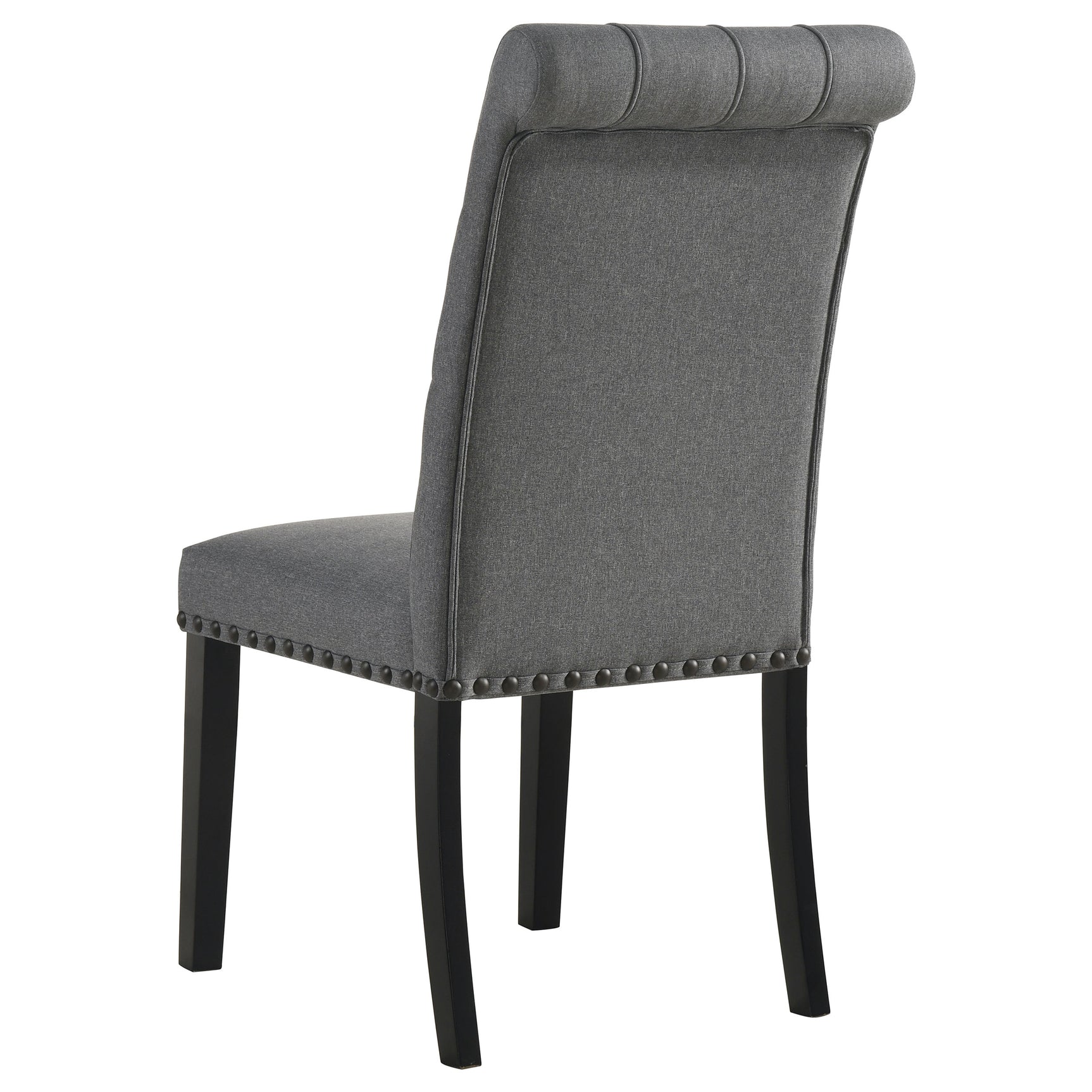 Alana Fabric Upholstered Dining Side Chair Grey (Set of 2)