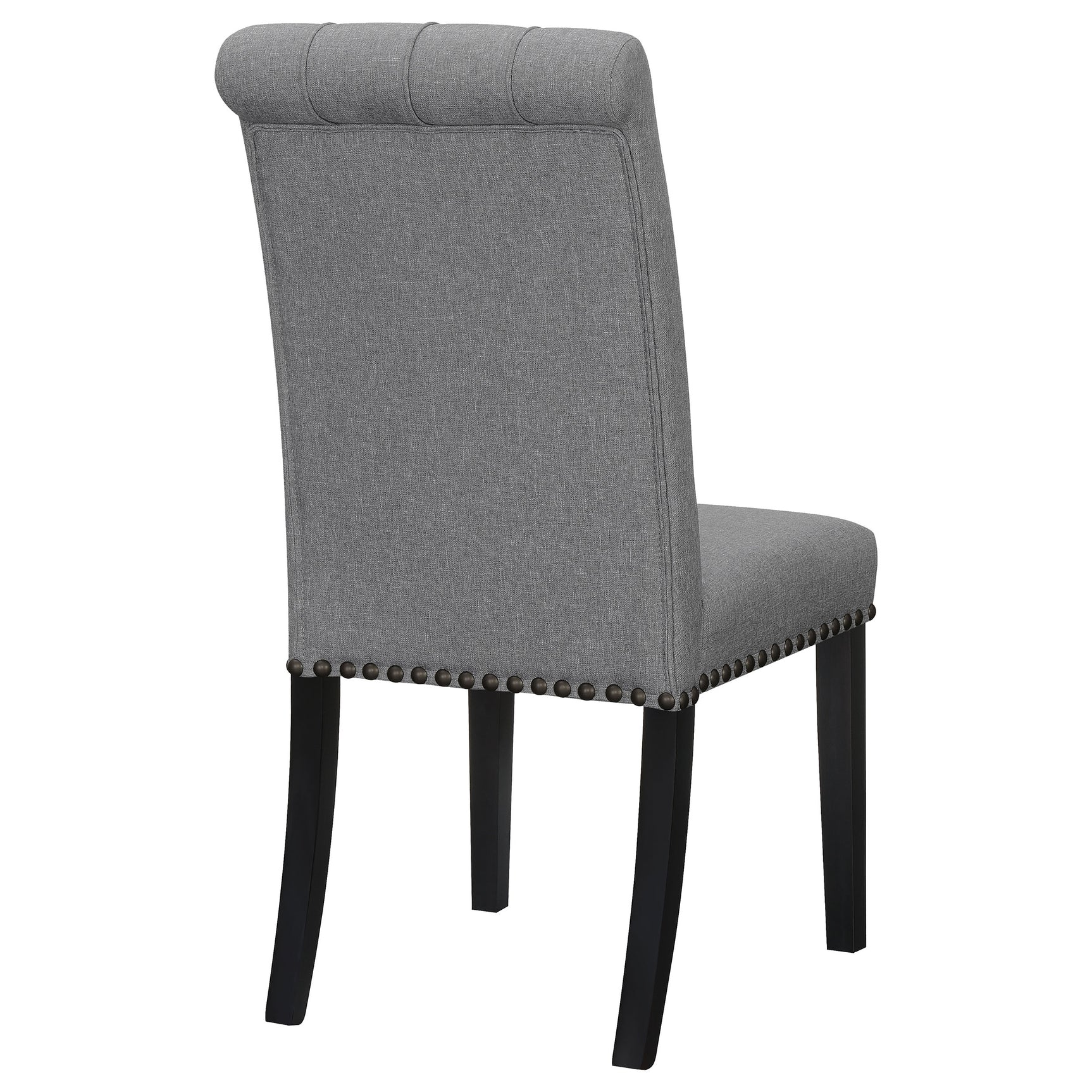 Alana Fabric Upholstered Dining Side Chair Grey (Set of 2) - Tampa Furniture Outlet