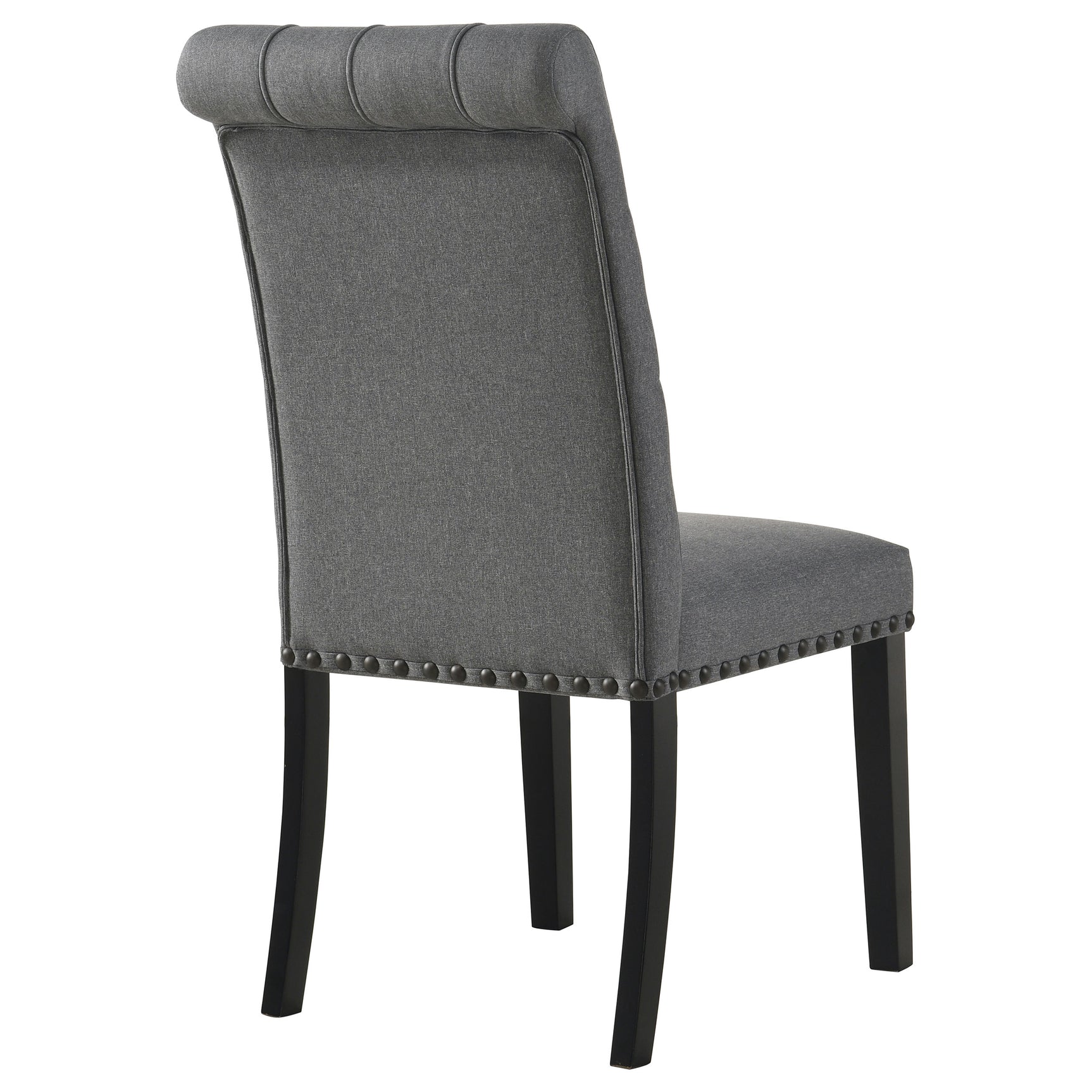 Alana Fabric Upholstered Dining Side Chair Grey (Set of 2)