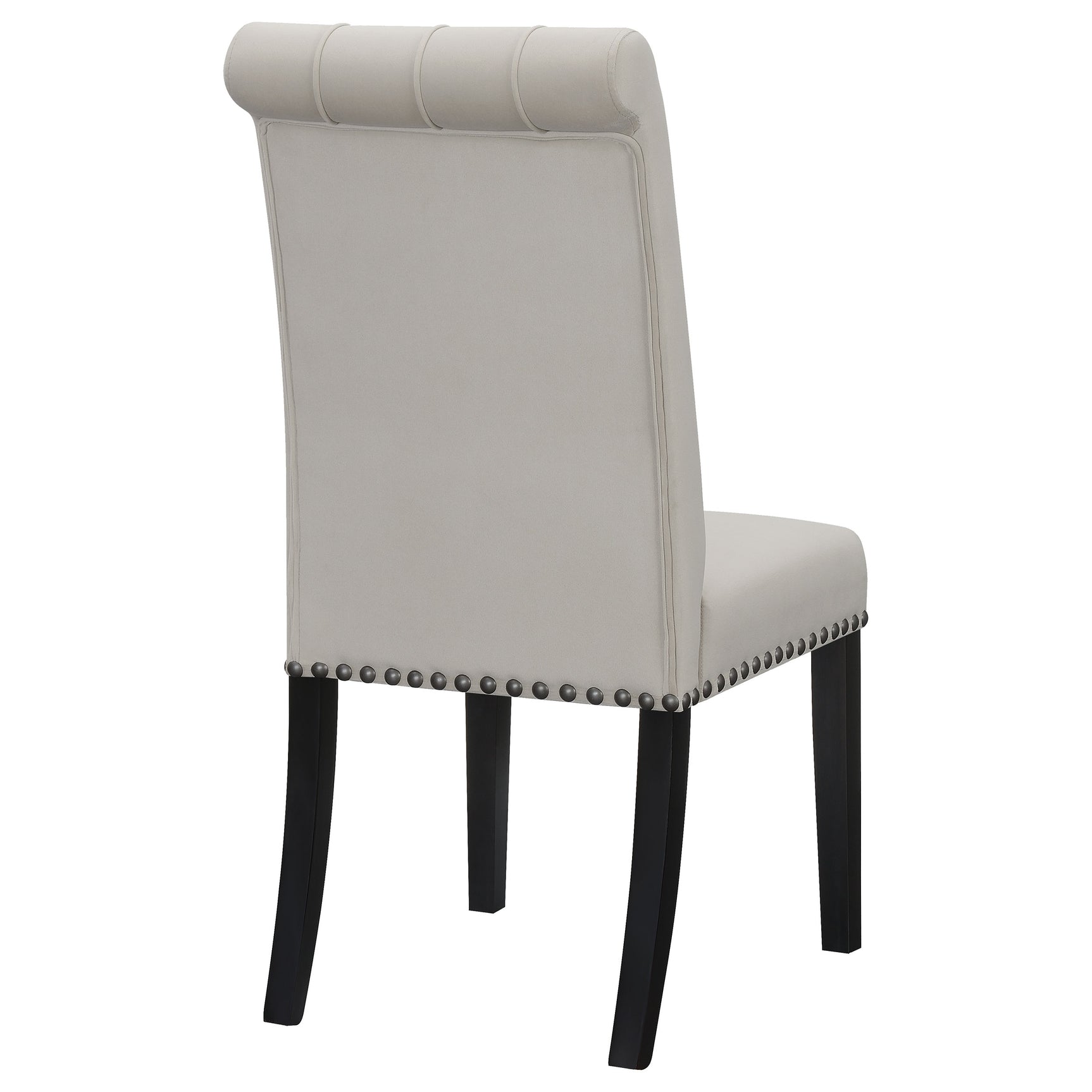 Alana Velvet Upholstered Dining Side Chair Sand (Set of 2) - Tampa Furniture Outlet