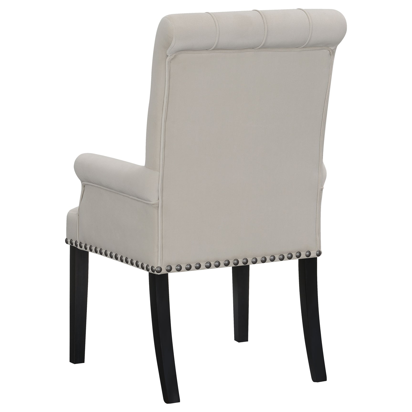 Alana Velvet Upholstered Dining Arm Chair Sand - Tampa Furniture Outlet