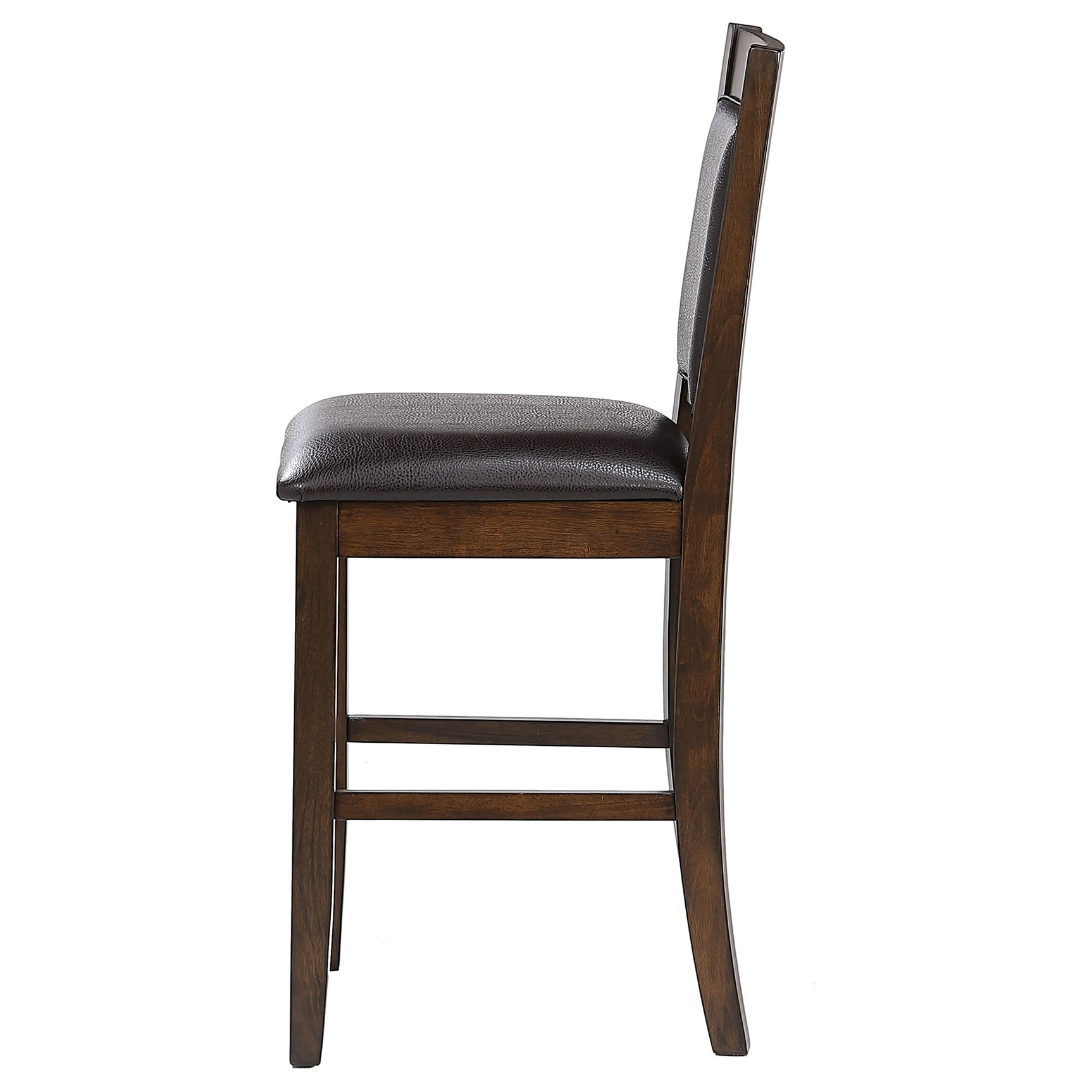 Dewey Upholstered Counter Chair Walnut (Set of 2) - Tampa Furniture Outlet