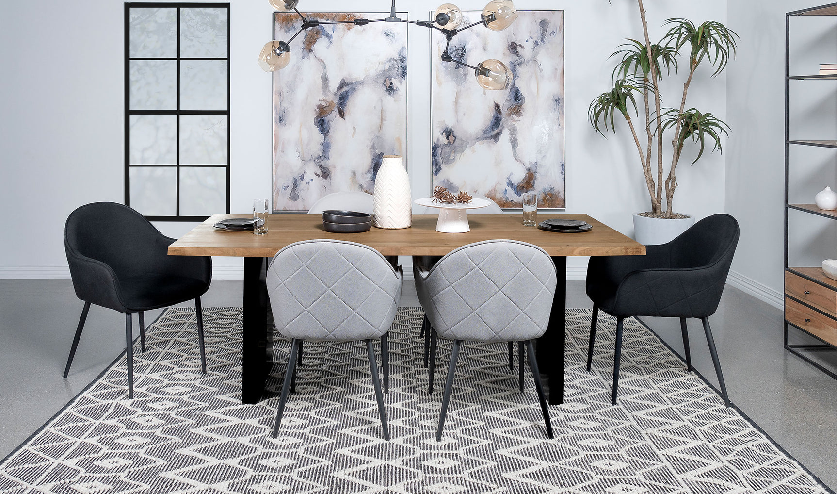 Bradshaw 80-inch Live Edge Wood Dining Table Natural Acacia - Tampa Furniture Outlet