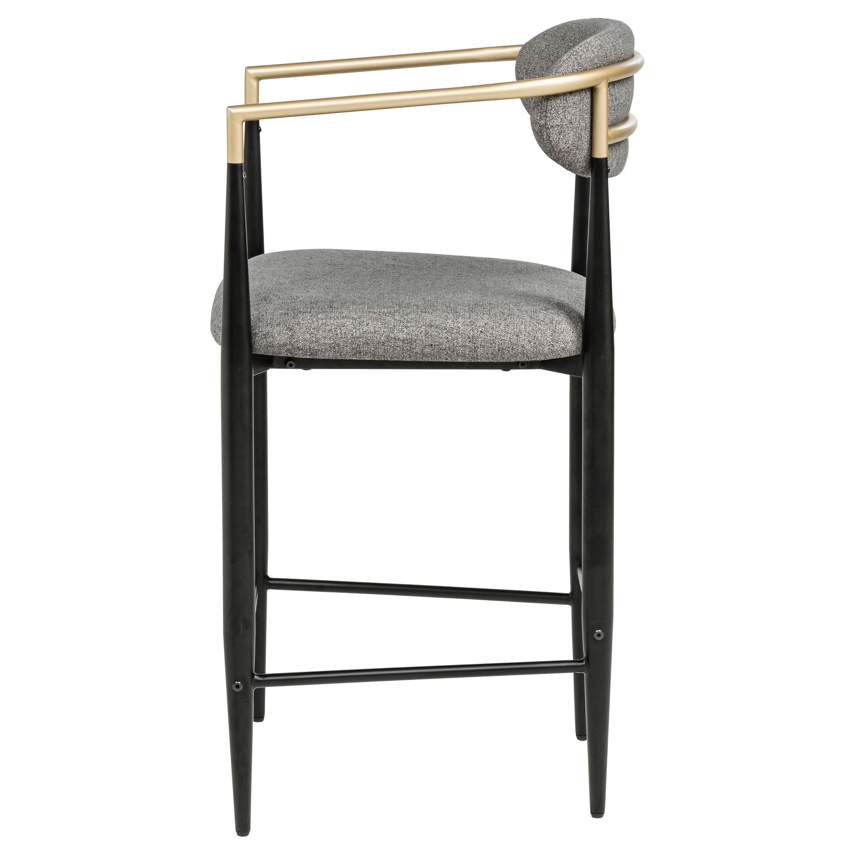 Tina Fabric Upholstered Counter Chair Dark Grey (Set of 2) - Tampa Furniture Outlet
