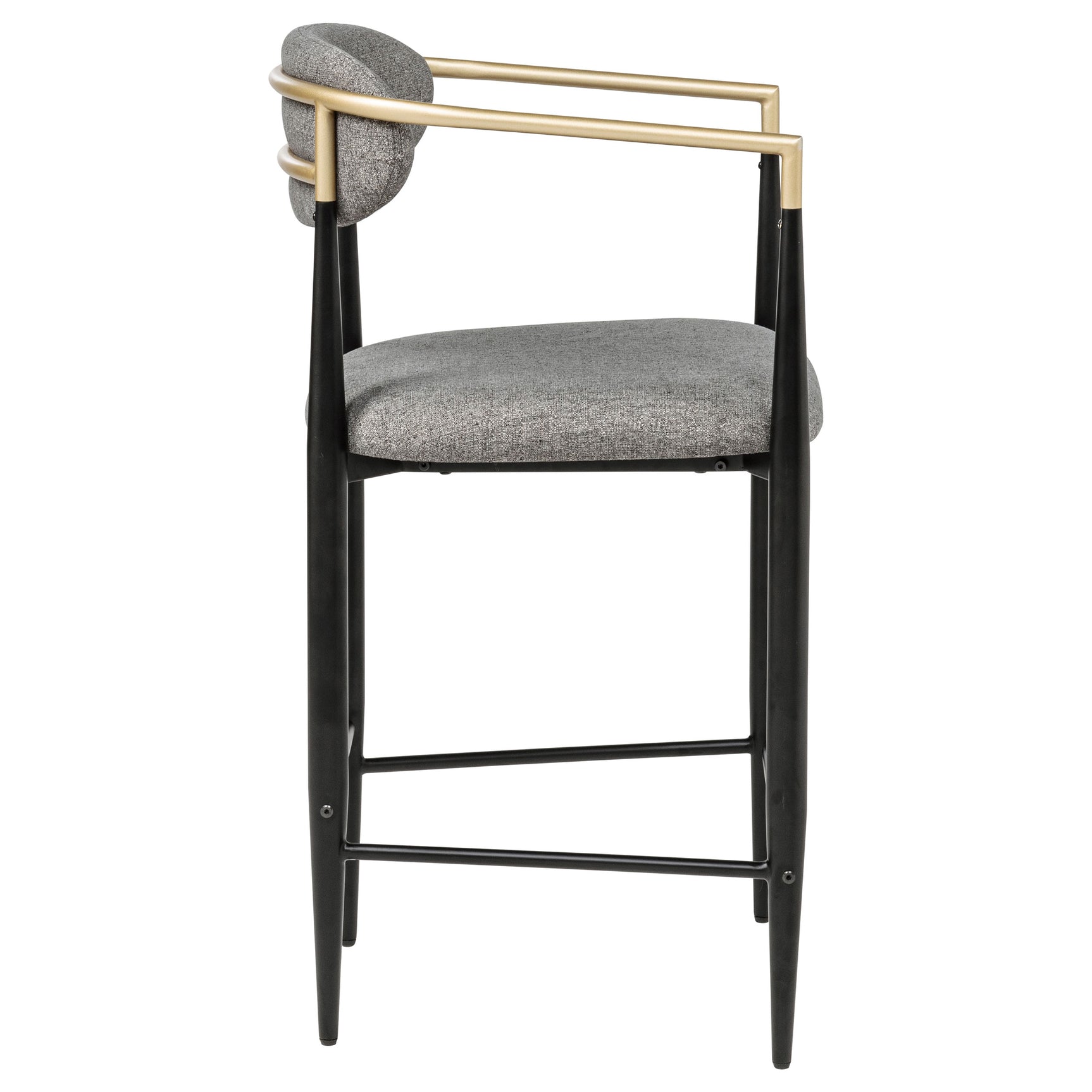 Tina Fabric Upholstered Counter Chair Dark Grey (Set of 2) - Tampa Furniture Outlet