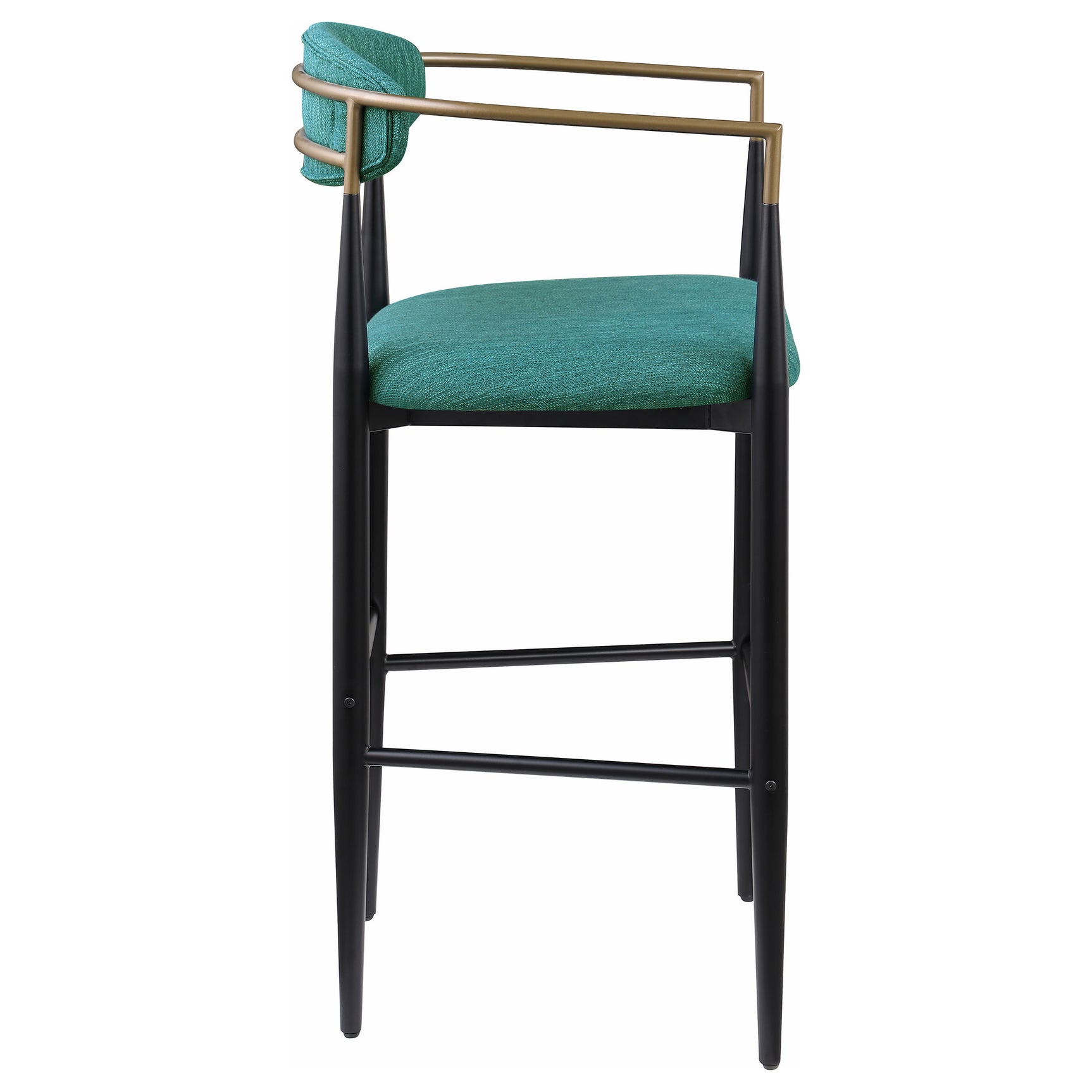 Tina Fabric Upholstered Bar Chair Green (Set of 2) - Tampa Furniture Outlet