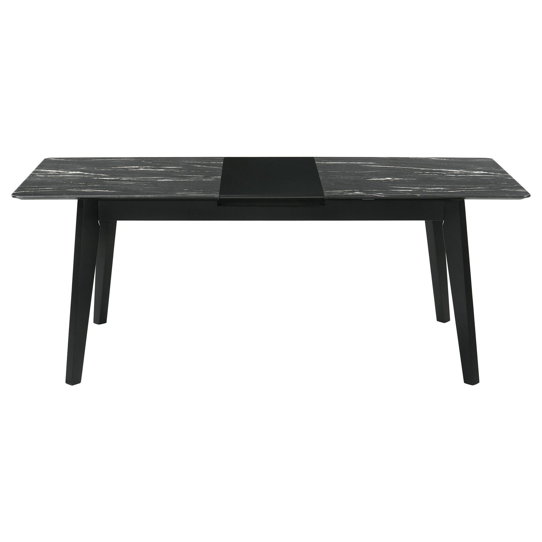 Crestmont 7-piece Extension Leaf Dining Table Set Black - Tampa Furniture Outlet