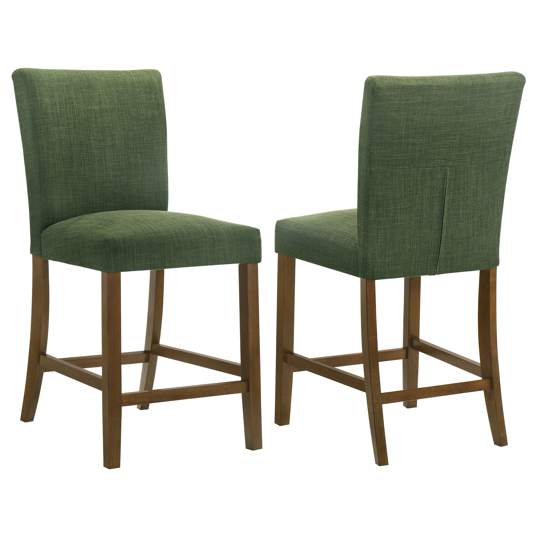 Tampa Furniture Outlet - Coaster - Paxton Upholstered Counter Height Dining Chair Green (Set of 2) - 122179GRN