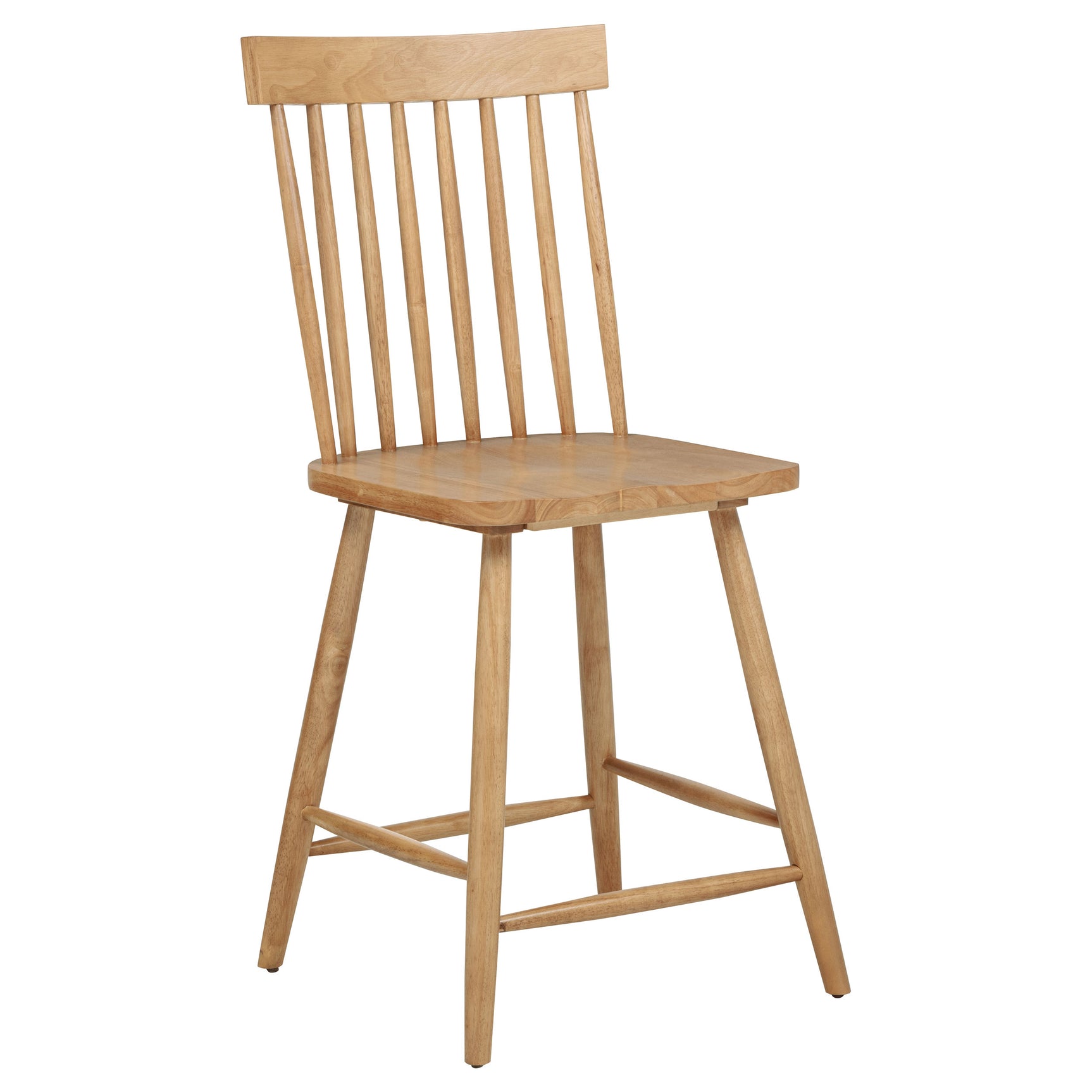 Andrews Windsor Counter Height Dining Side Chair Light Ash (Set of 2)