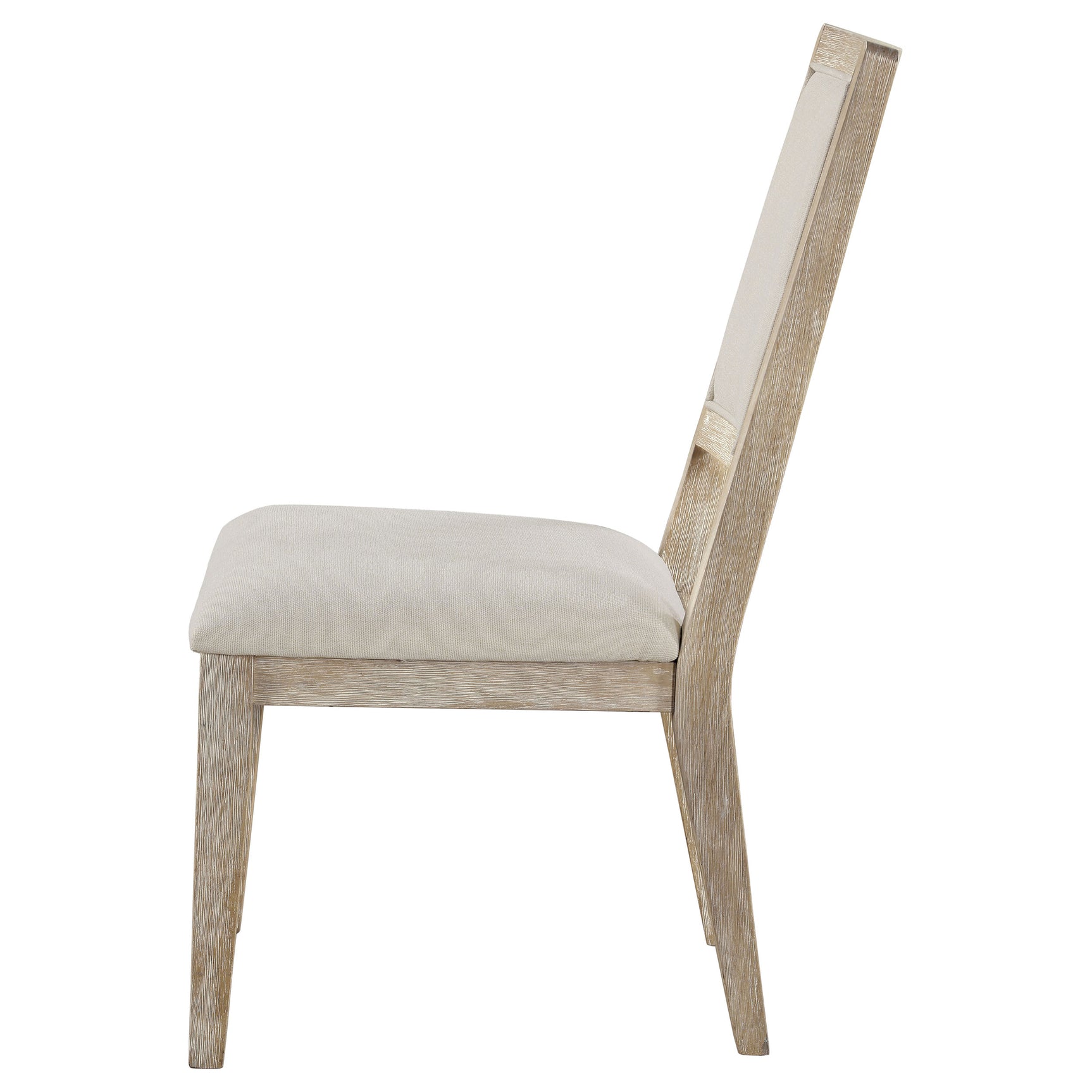 Trofello Cushioned Dining Side Chair White Washed (Set of 2) - Tampa Furniture Outlet