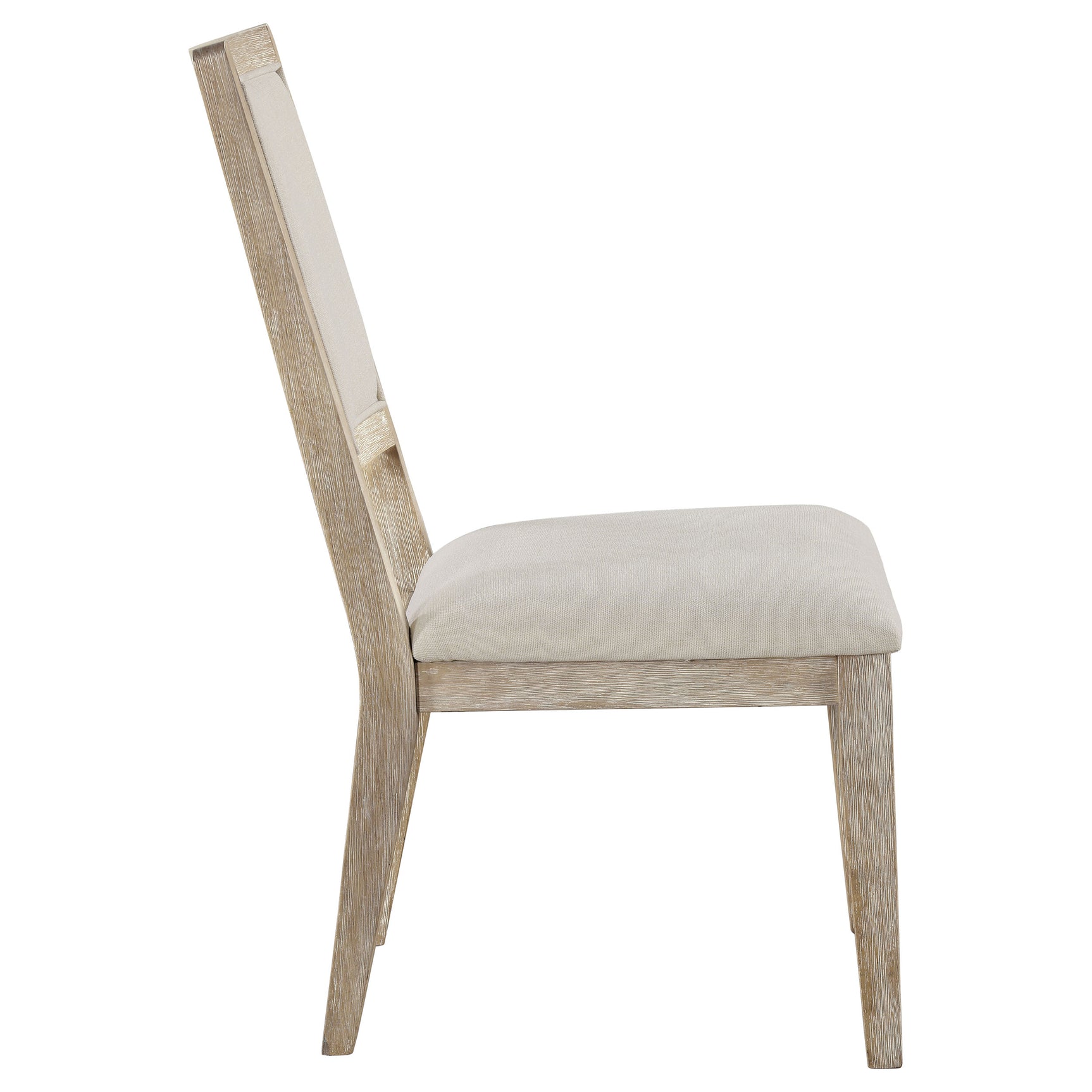 Trofello Cushioned Dining Side Chair White Washed (Set of 2) - Tampa Furniture Outlet