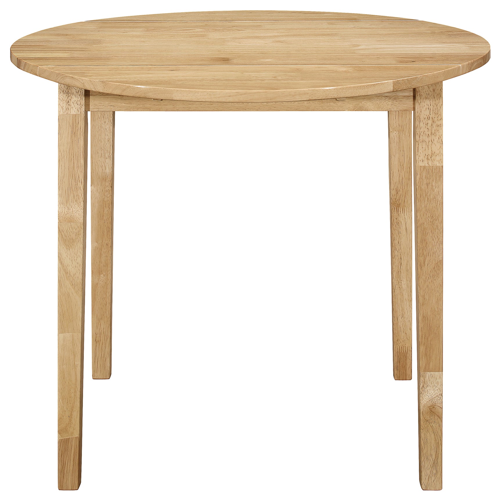 Bucknell 3-piece Round Drop Leaf Dining Table Set Natural - Tampa Furniture Outlet