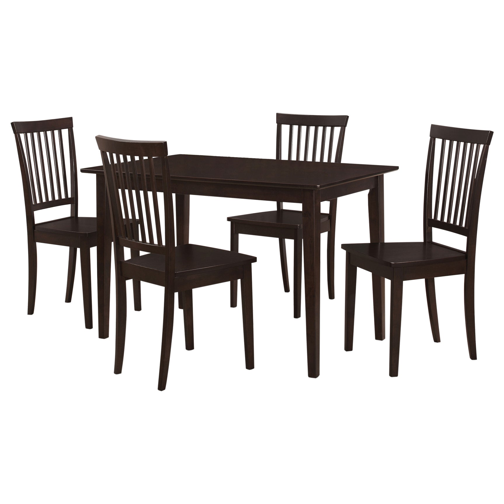 Gomez 5-piece Rectangular Dining Table Set Cappuccino - Tampa Furniture Outlet