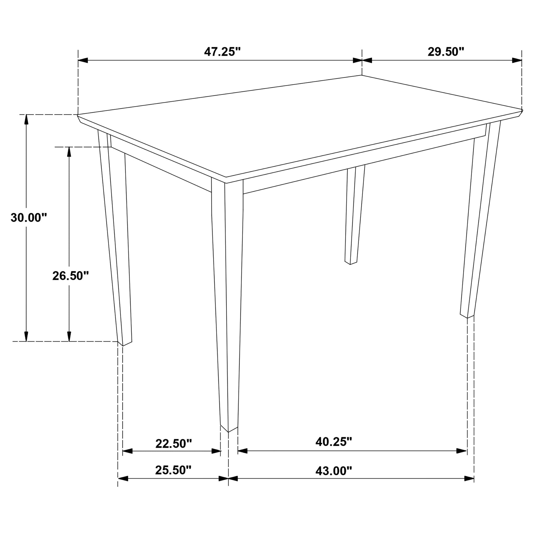 Gomez 5-piece Rectangular Dining Table Set Cappuccino - Tampa Furniture Outlet