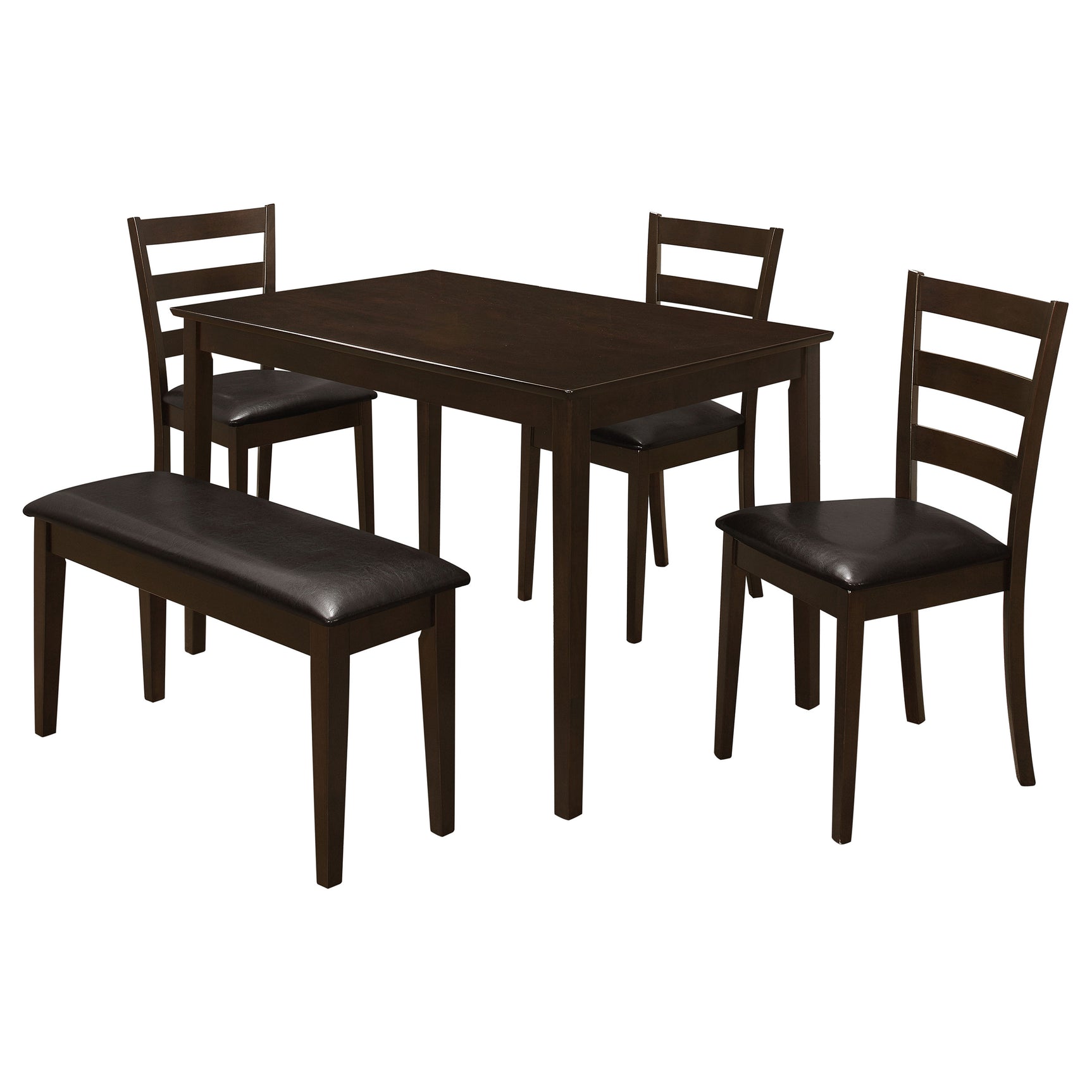 Guillen 5-piece Rectangular Dining Table Set Cappuccino - Tampa Furniture Outlet