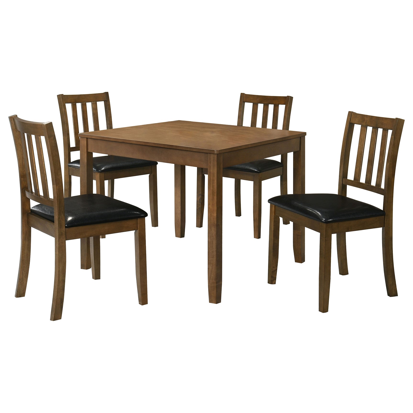 Parkwood 5-piece Square Dining Table Set Honey Brown - Tampa Furniture Outlet