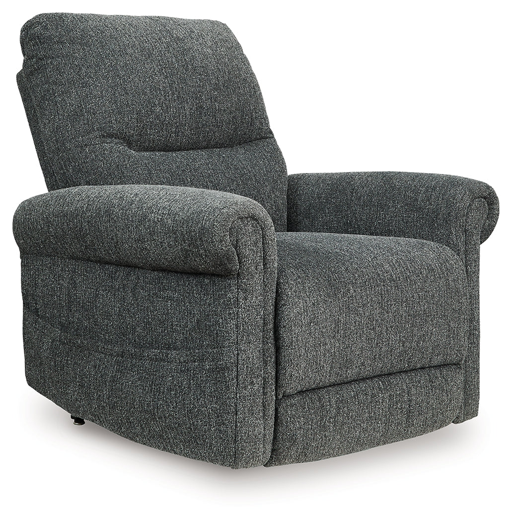 Tampa Furniture Outlet - Ashley Furniture - Aureta Living Room - Power Lift Recliner / Charcoal - 1790312