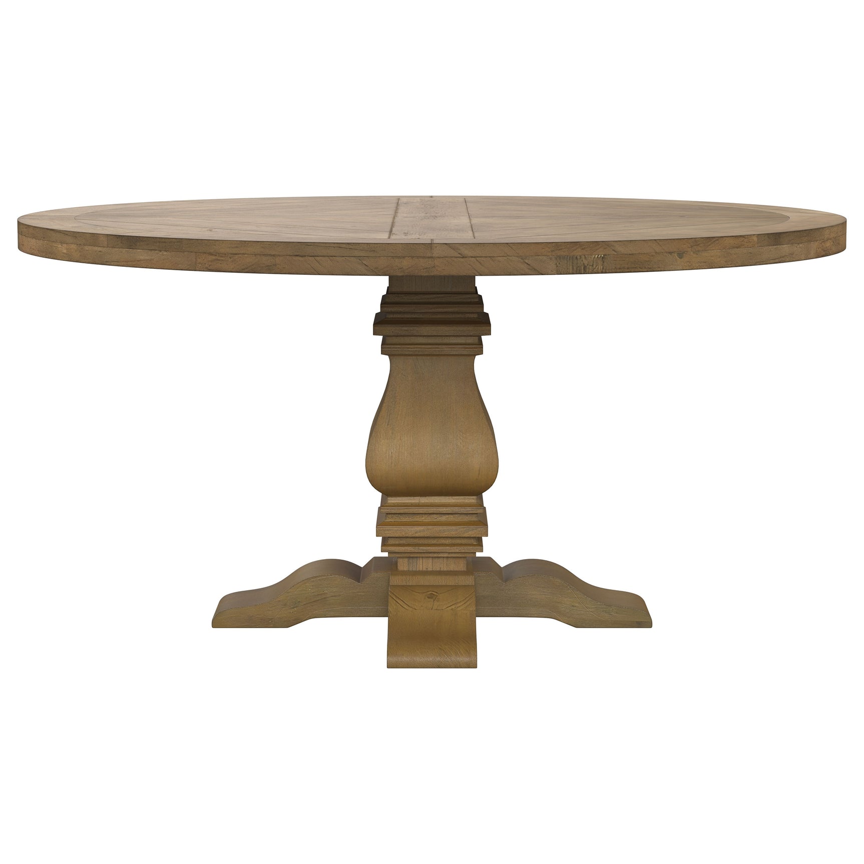 Florence 5-piece Round Dining Table Set Rustic Honey - Tampa Furniture Outlet