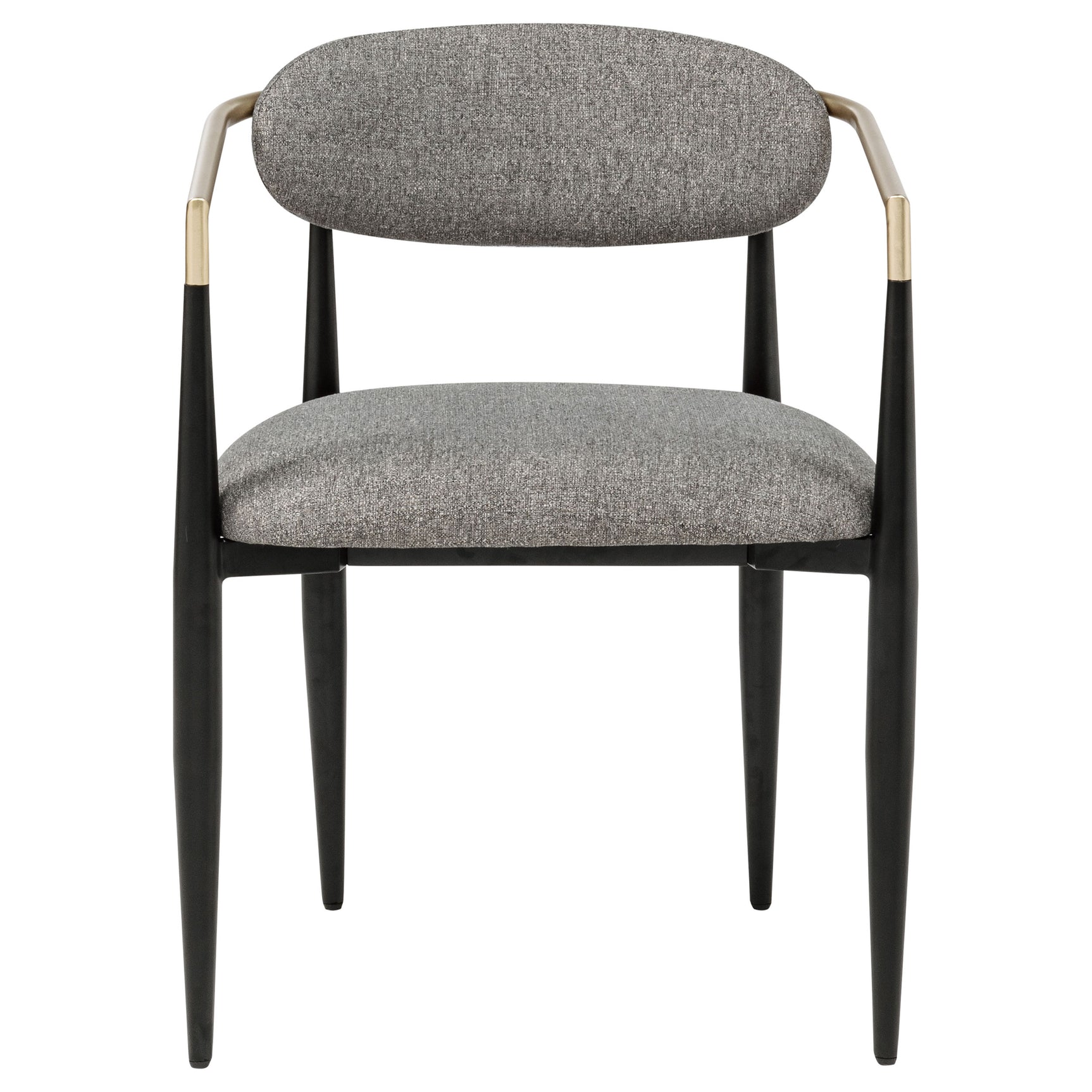 Bradbury Fabric Upholstered Dining Arm Chair Grey (Set of 2) - Tampa Furniture Outlet
