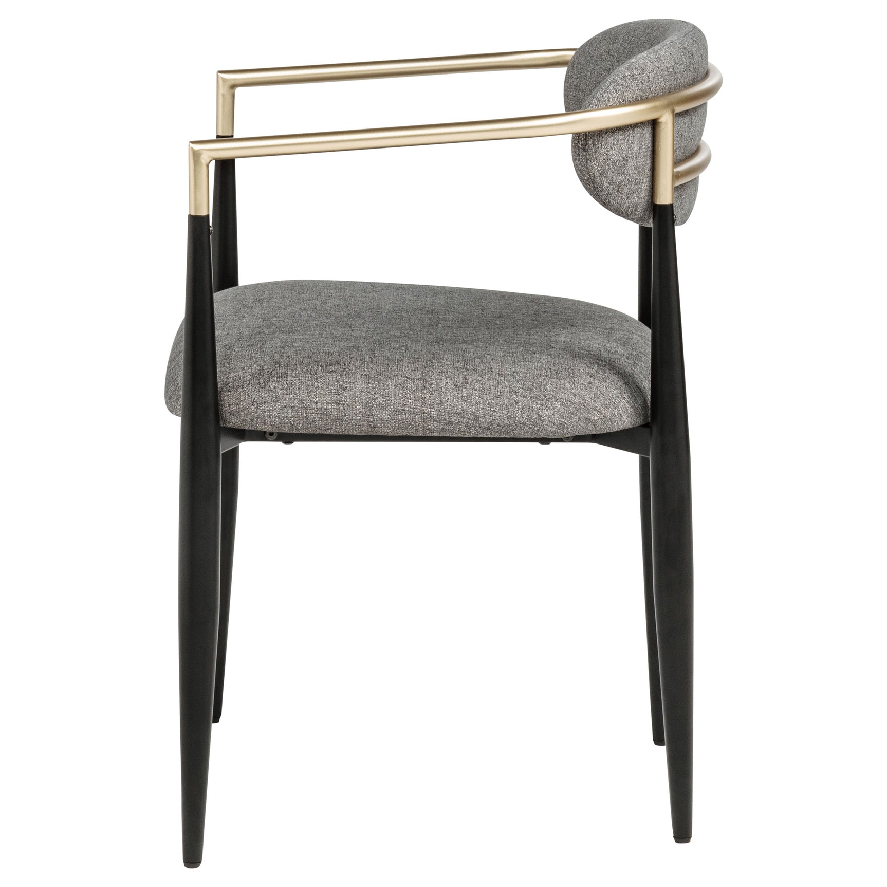 Bradbury Fabric Upholstered Dining Arm Chair Grey (Set of 2) - Tampa Furniture Outlet