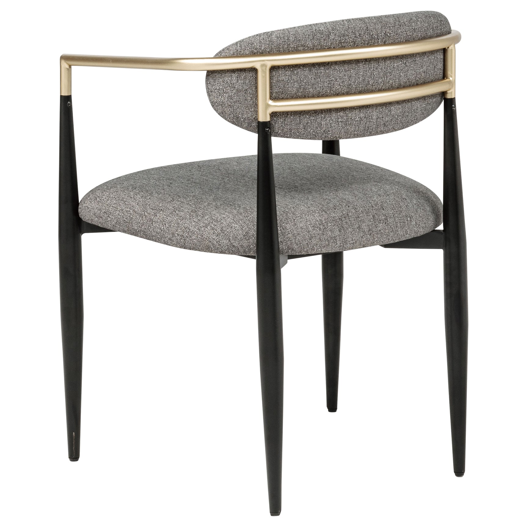 Bradbury Fabric Upholstered Dining Arm Chair Grey (Set of 2) - Tampa Furniture Outlet