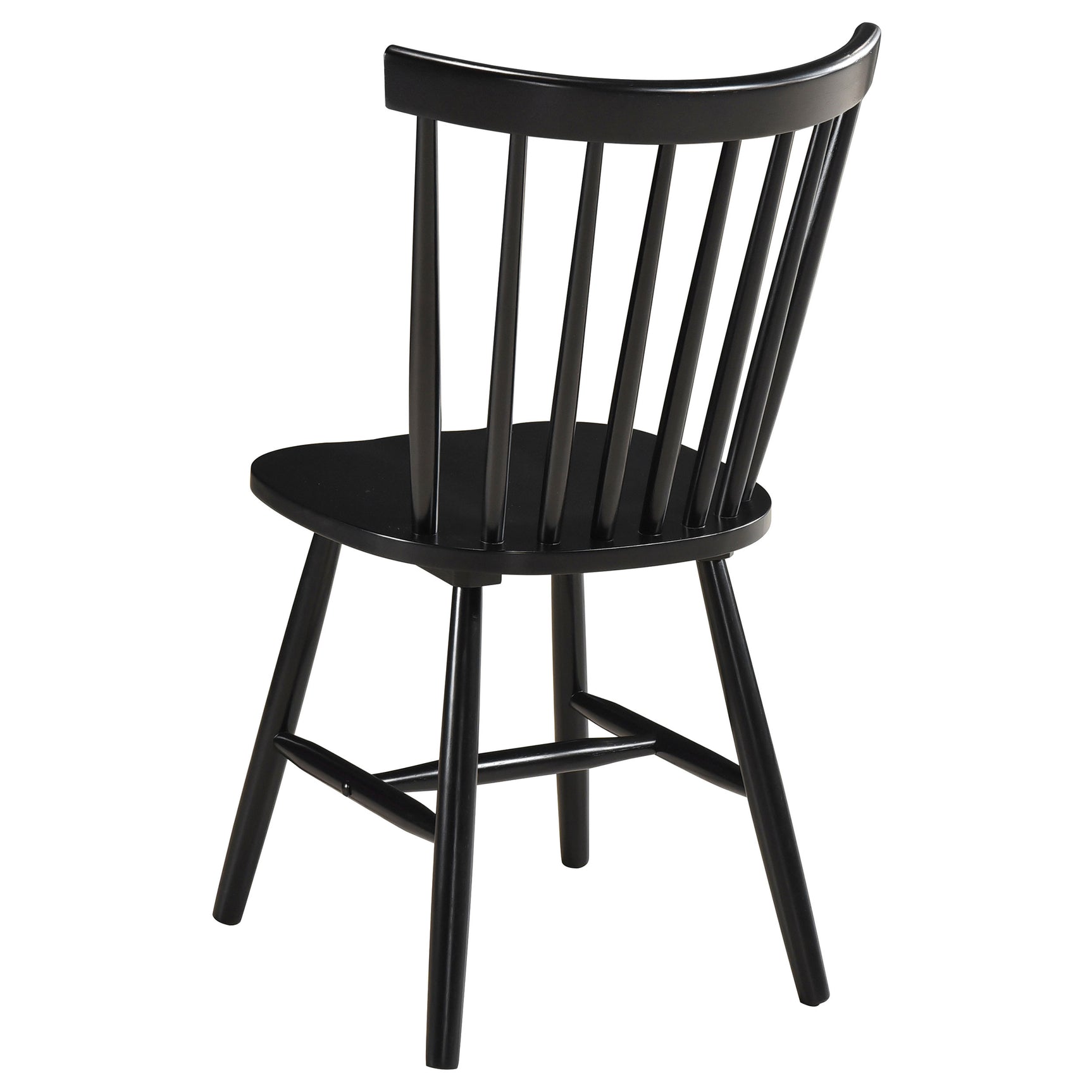 Hollyoak Windsor Wood Dining Side Chair Black (Set of 2) - Tampa Furniture Outlet