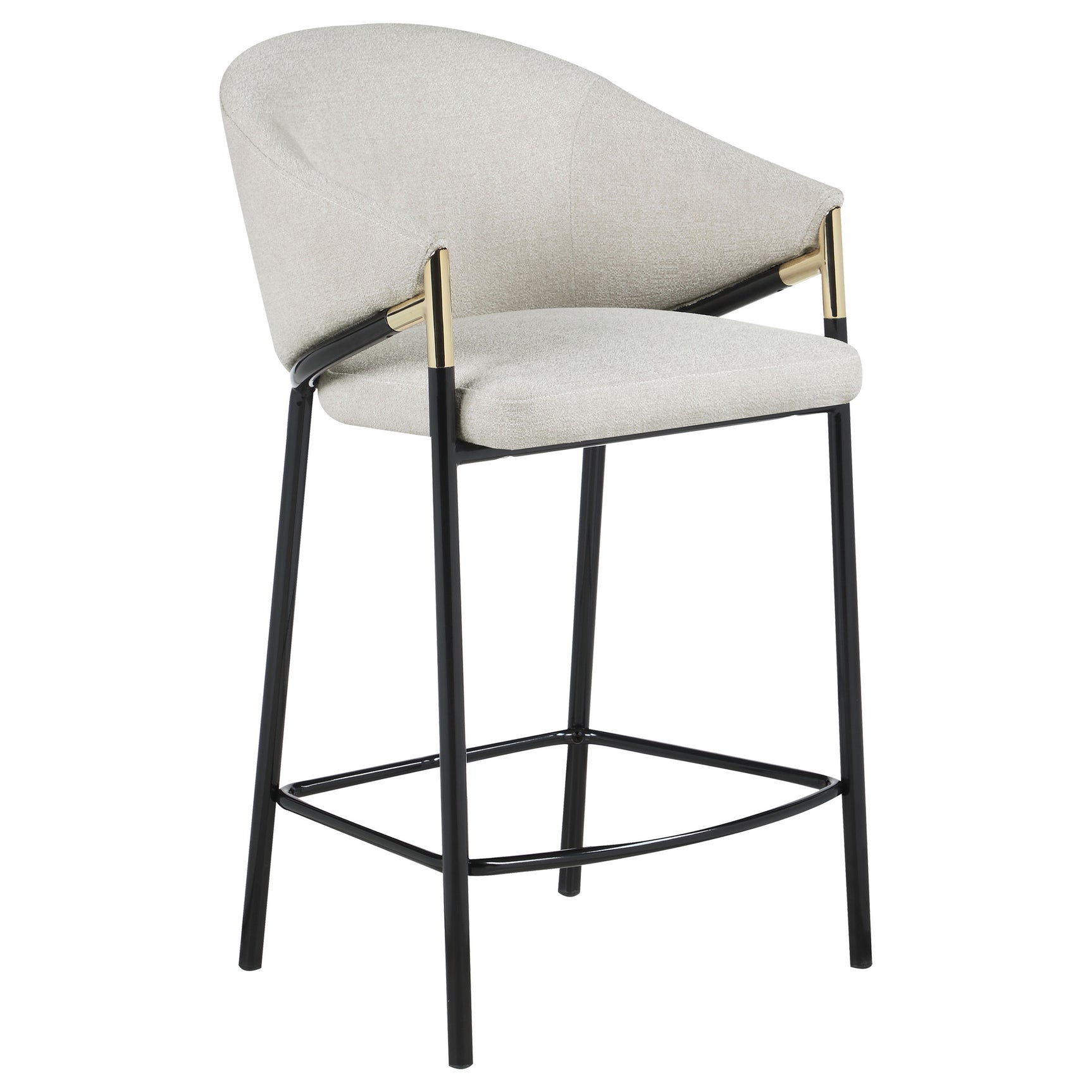 Chadwick Fabric Upholstered Counter Chair Beige (Set of 2) - Tampa Furniture Outlet