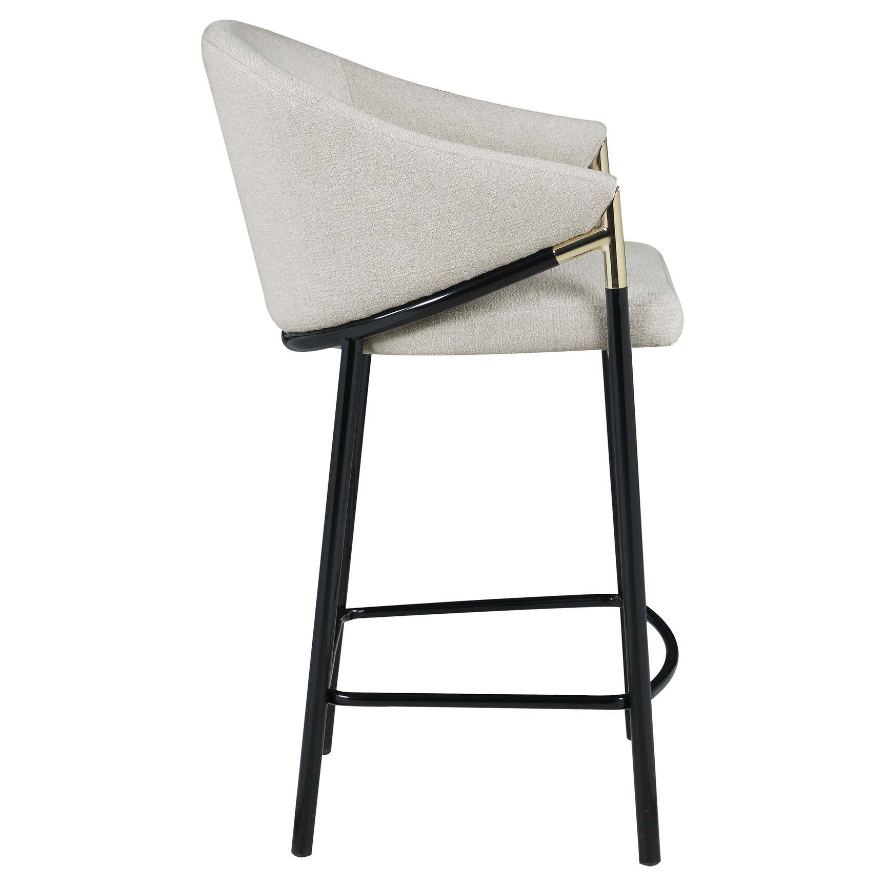 Chadwick Fabric Upholstered Counter Chair Beige (Set of 2) - Tampa Furniture Outlet