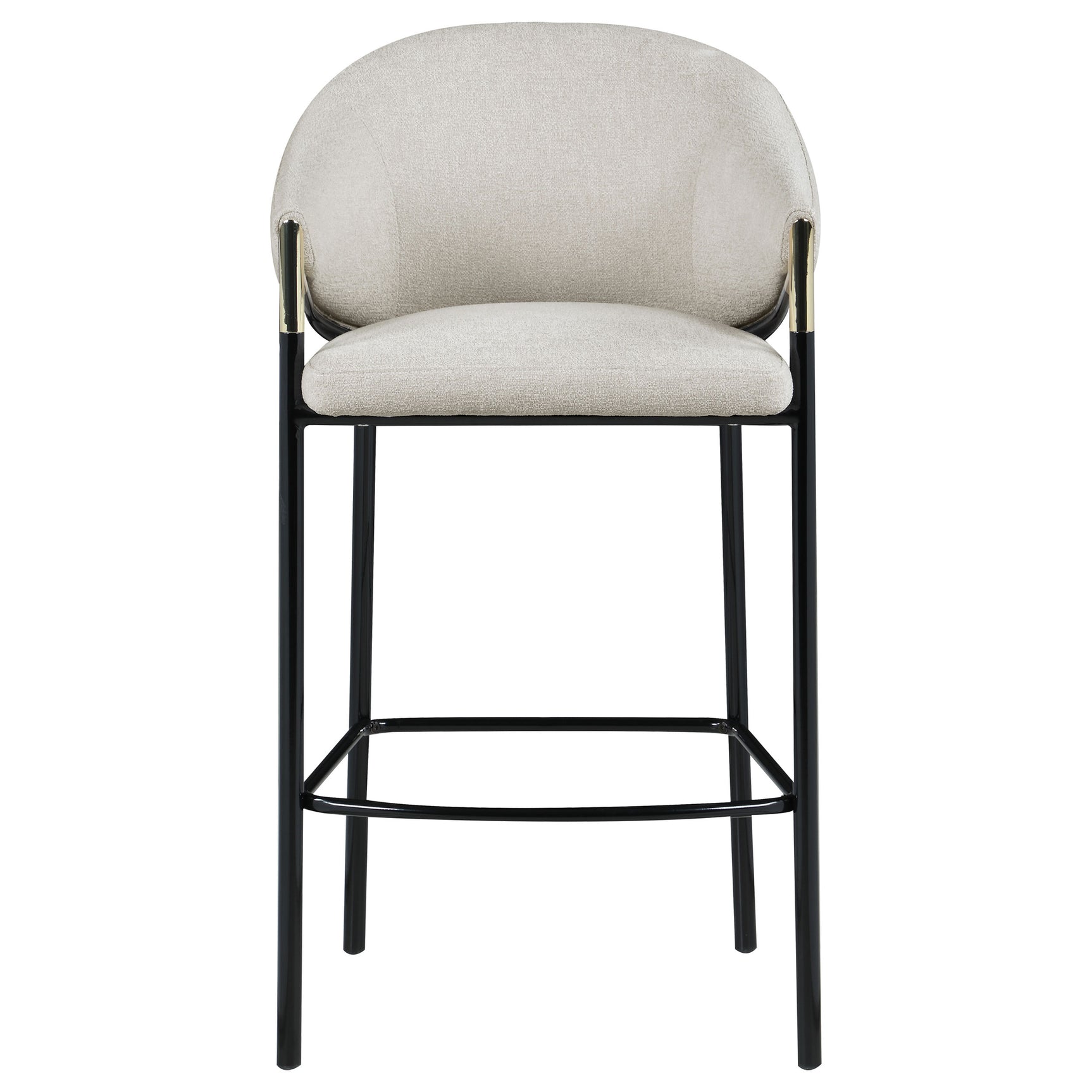 Chadwick Fabric Upholstered Bar Chair Beige (Set of 2) - Tampa Furniture Outlet