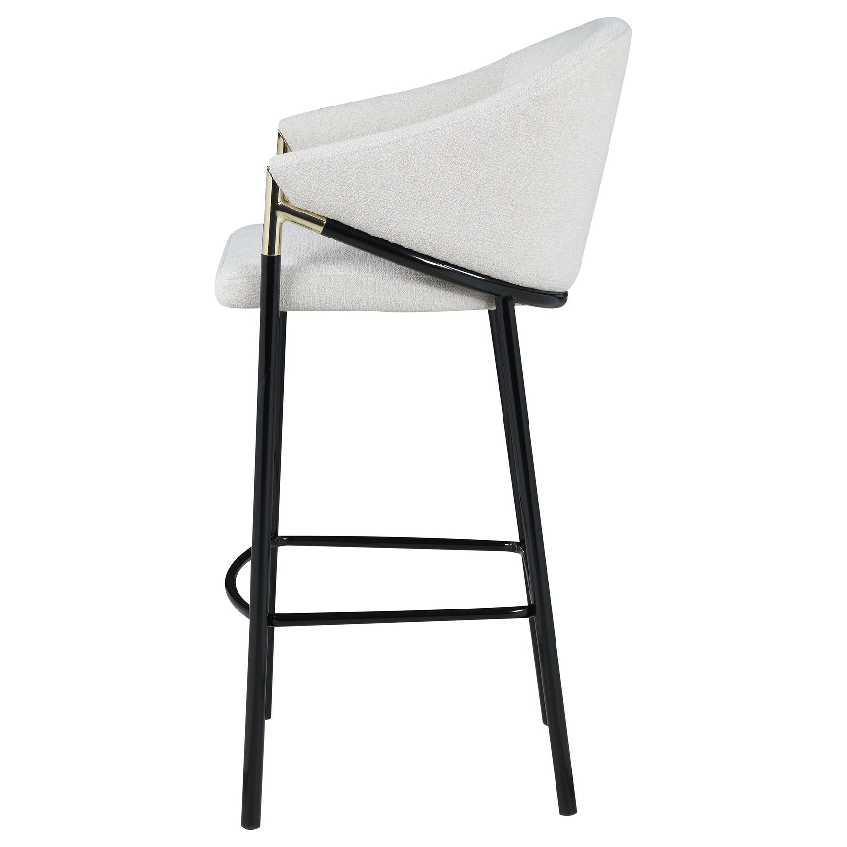 Chadwick Fabric Upholstered Bar Chair Beige (Set of 2) - Tampa Furniture Outlet