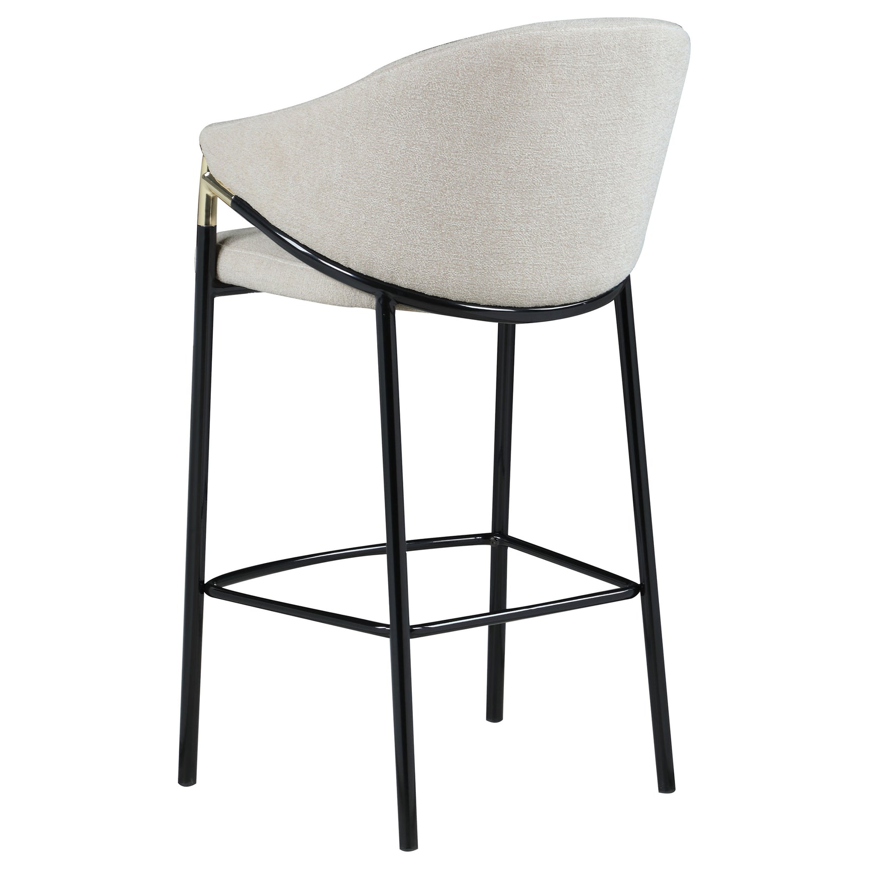 Chadwick Fabric Upholstered Bar Chair Beige (Set of 2) - Tampa Furniture Outlet