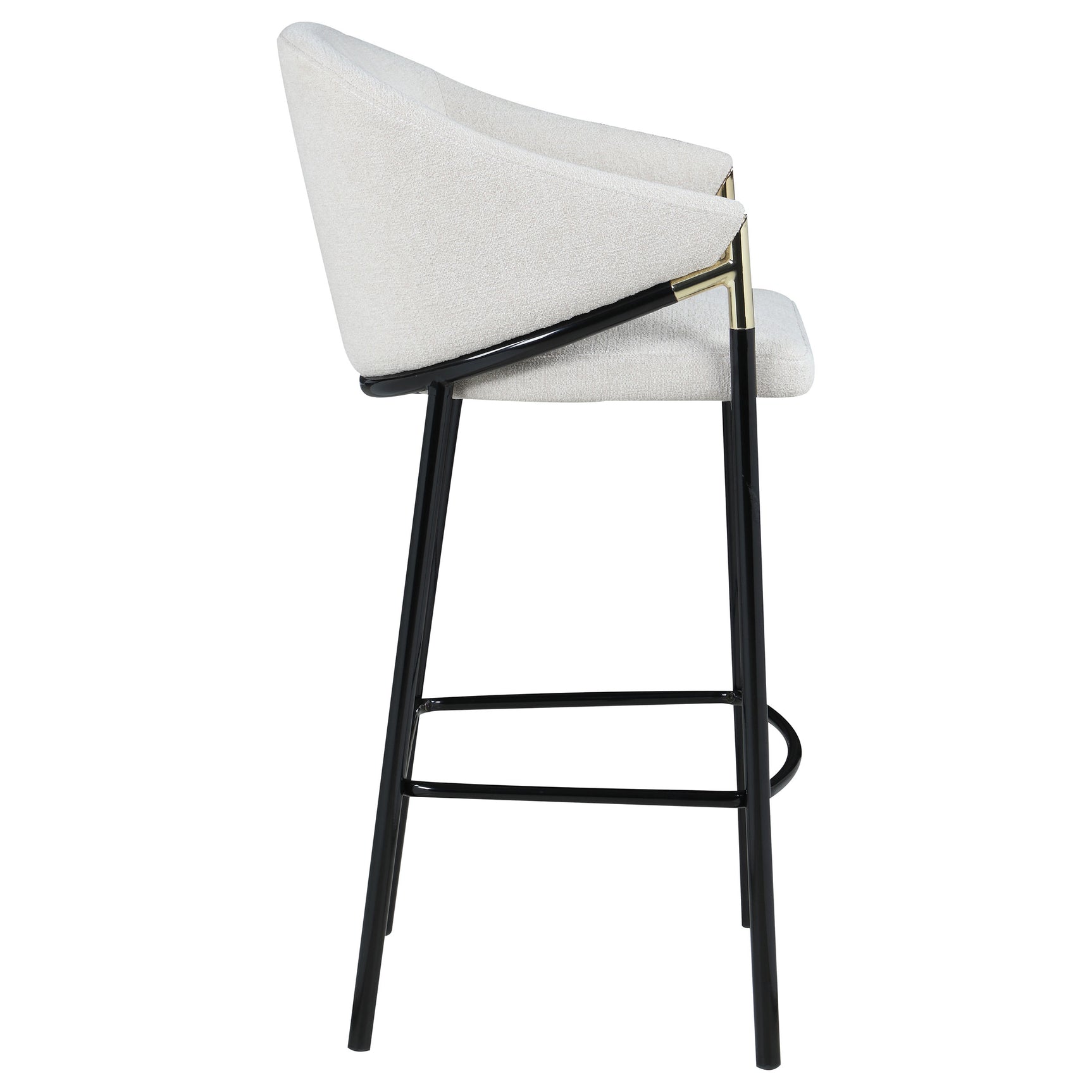 Chadwick Fabric Upholstered Bar Chair Beige (Set of 2) - Tampa Furniture Outlet