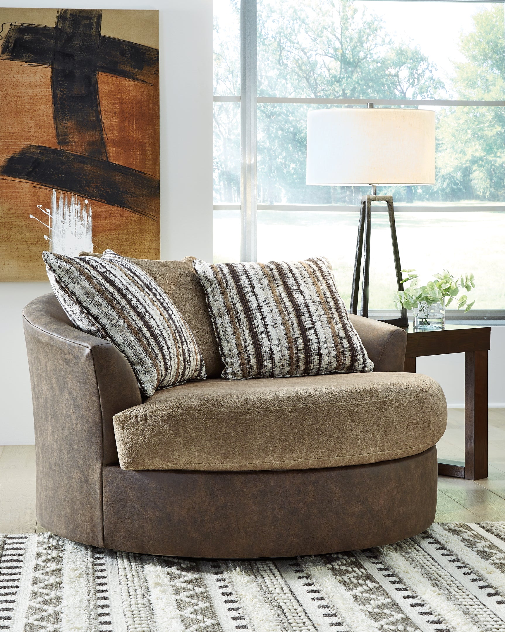 Tampa Furniture Outlet - Ashley Furniture - Alesbury Living Room - Sofa / Chocolate - 1870438