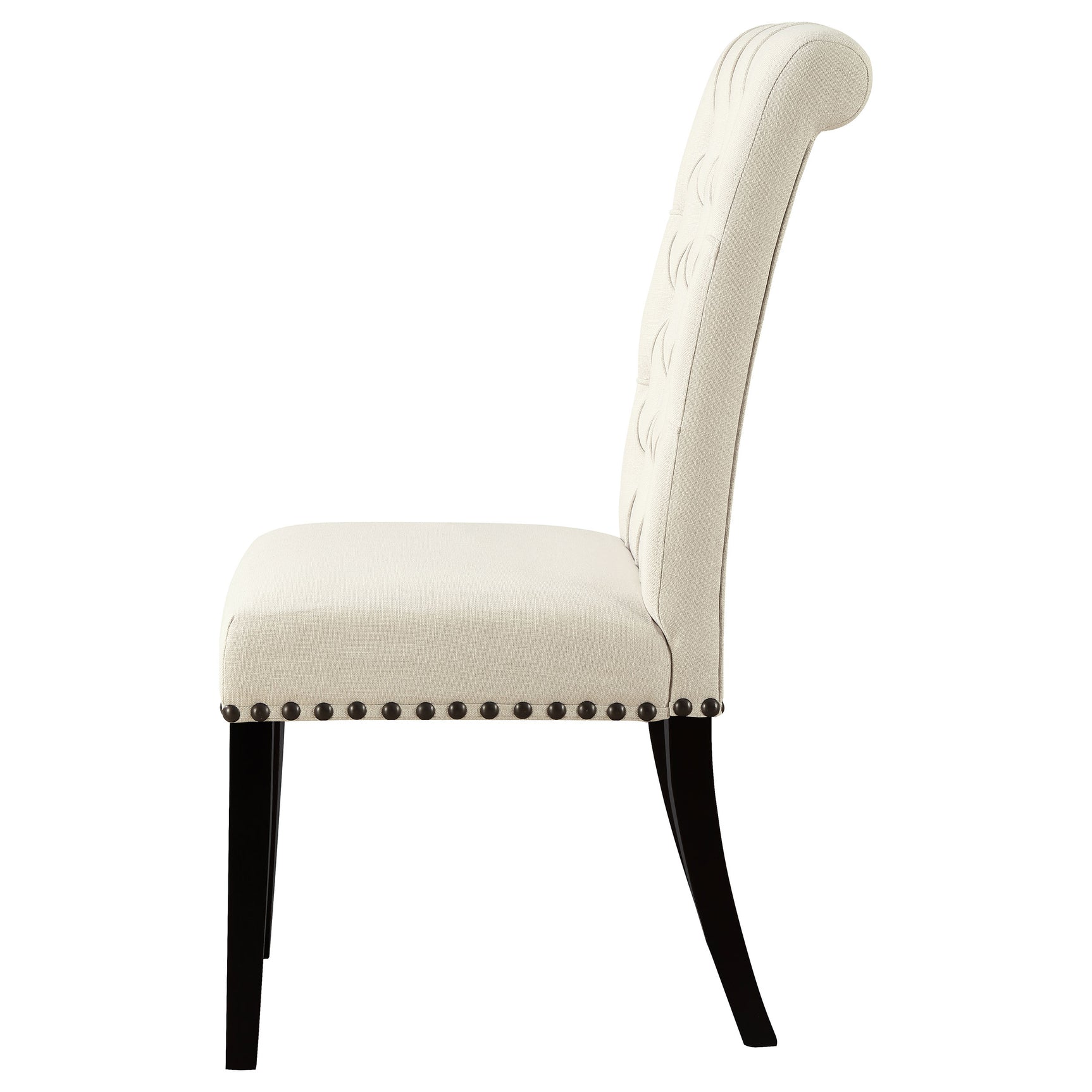 Alana Fabric Upholstered Dining Side Chair Beige (Set of 2) - Tampa Furniture Outlet