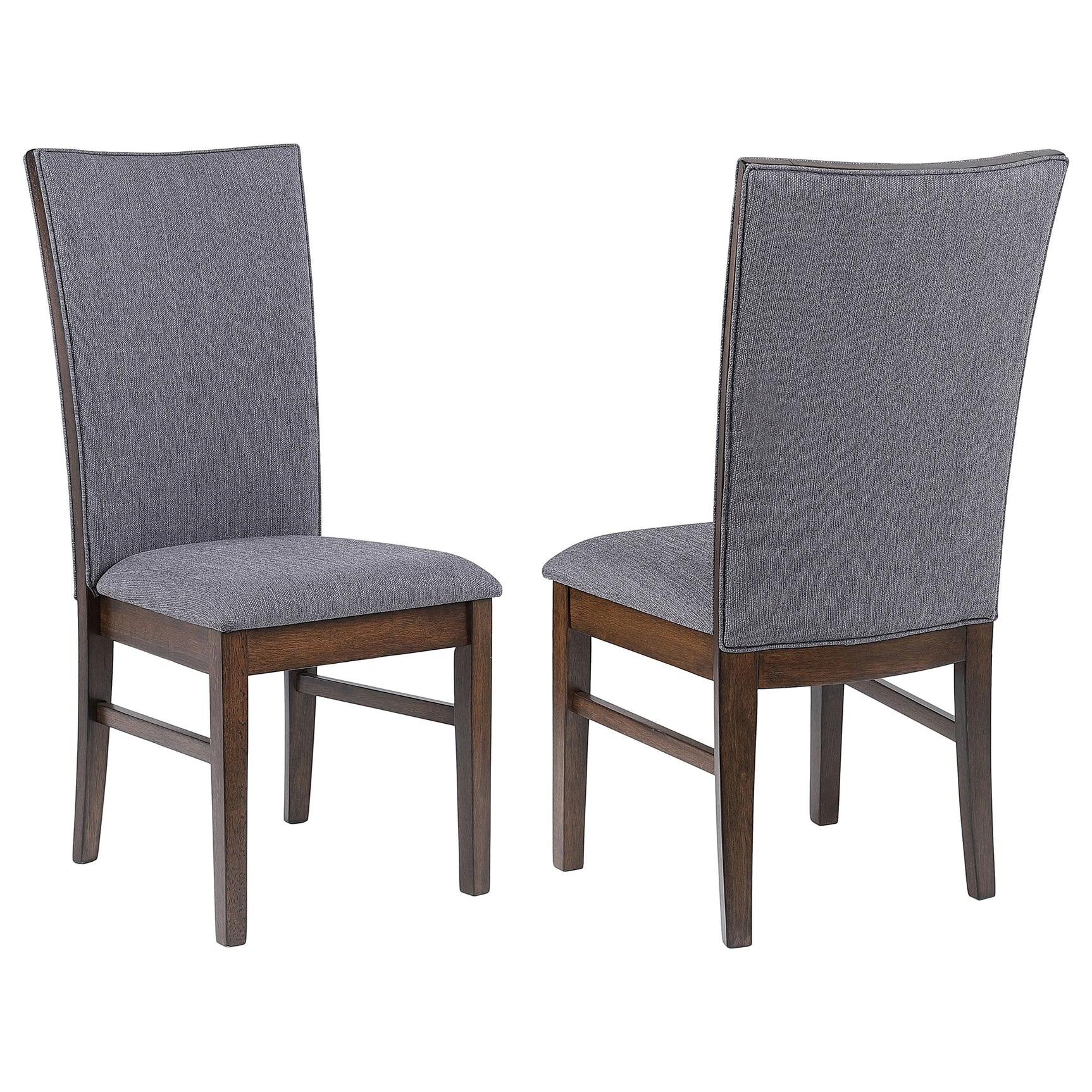 Tampa Furniture Outlet - Coaster - Sherwood Upholstered Dining Side Chair Grey (Set of 2) - 193592