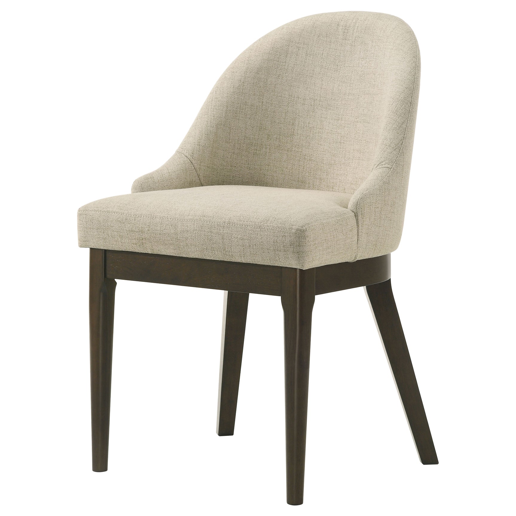 Reseda Upholstered Dining Side Chair Beige (Set of 2) - Tampa Furniture Outlet