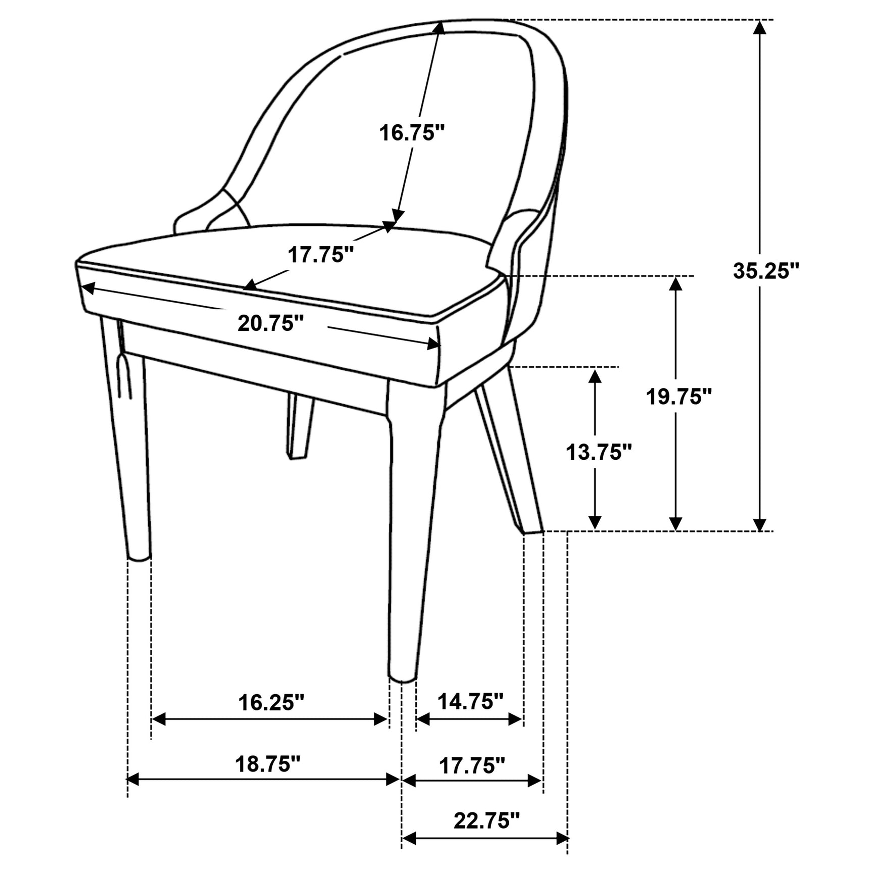 Reseda Upholstered Dining Side Chair Beige (Set of 2) - Tampa Furniture Outlet
