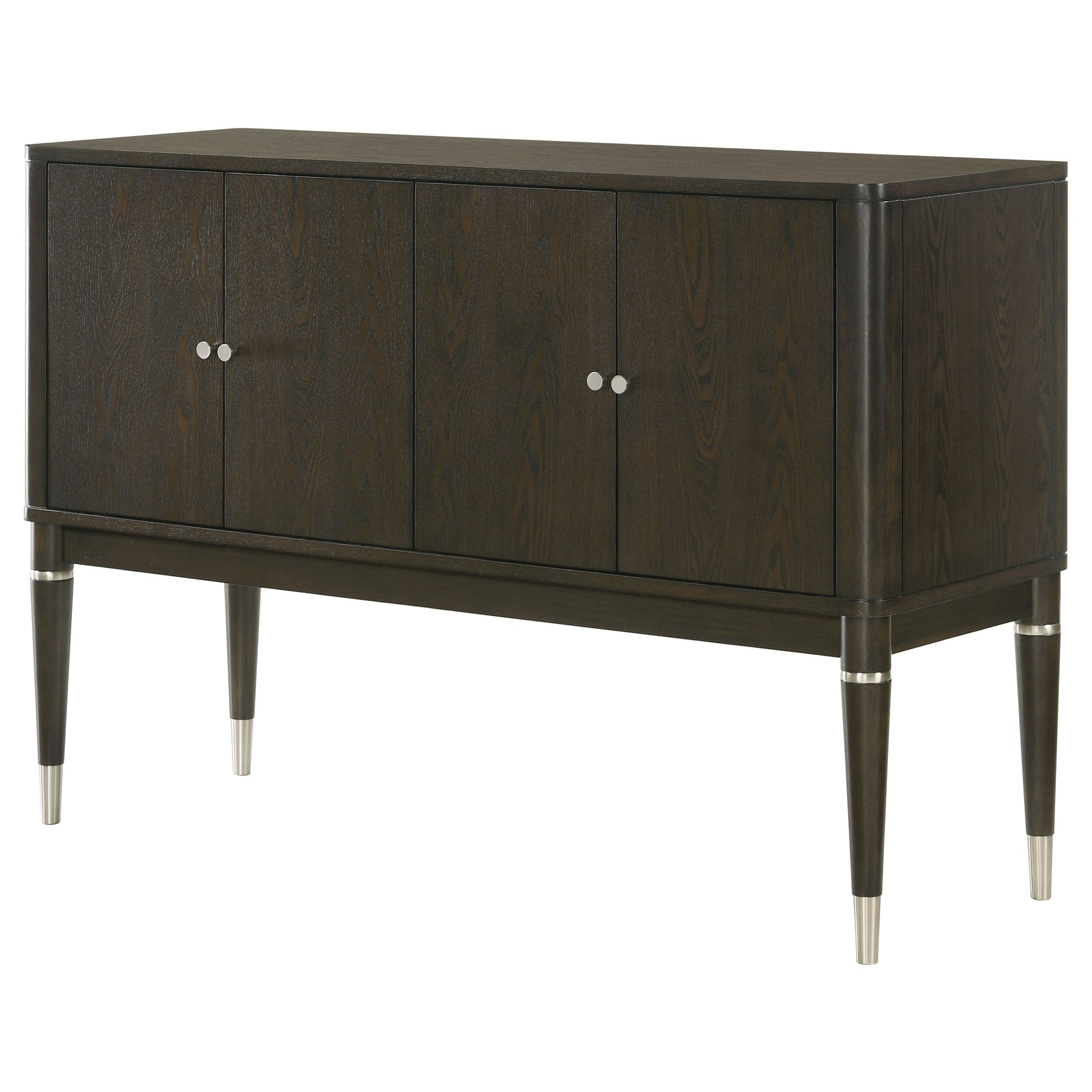 Reseda 4-door Dining Sideboard Server with Shelves Ash Brown - Tampa Furniture Outlet