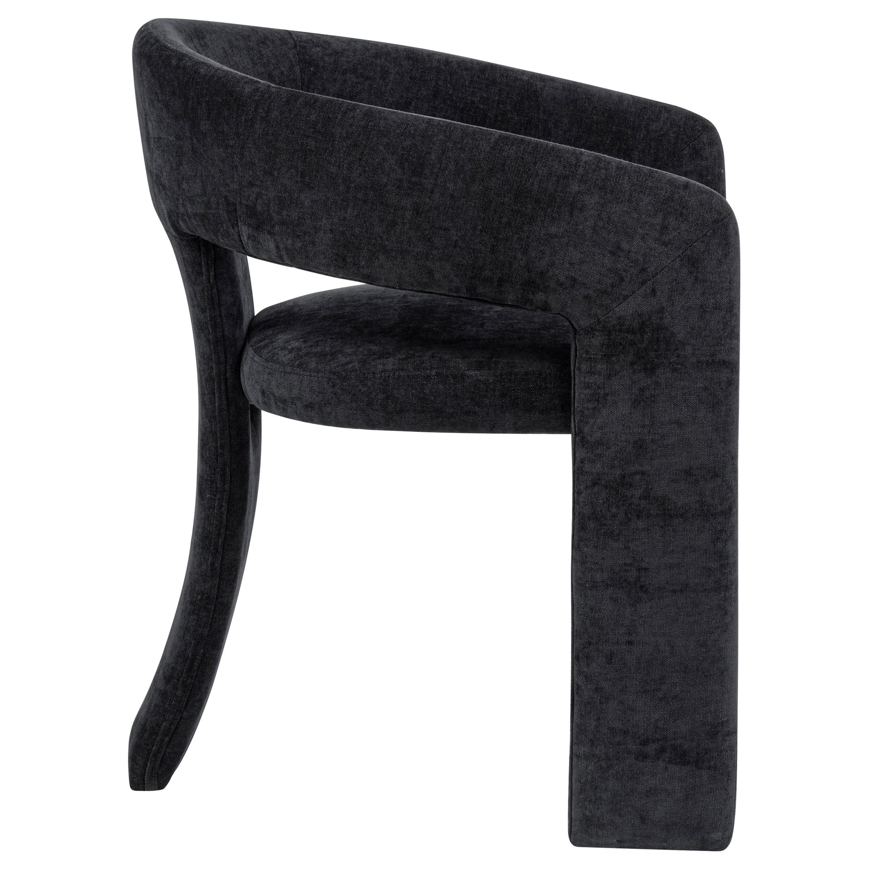 Carlow Upholstered Dining Arm Chair Black (Set of 2)