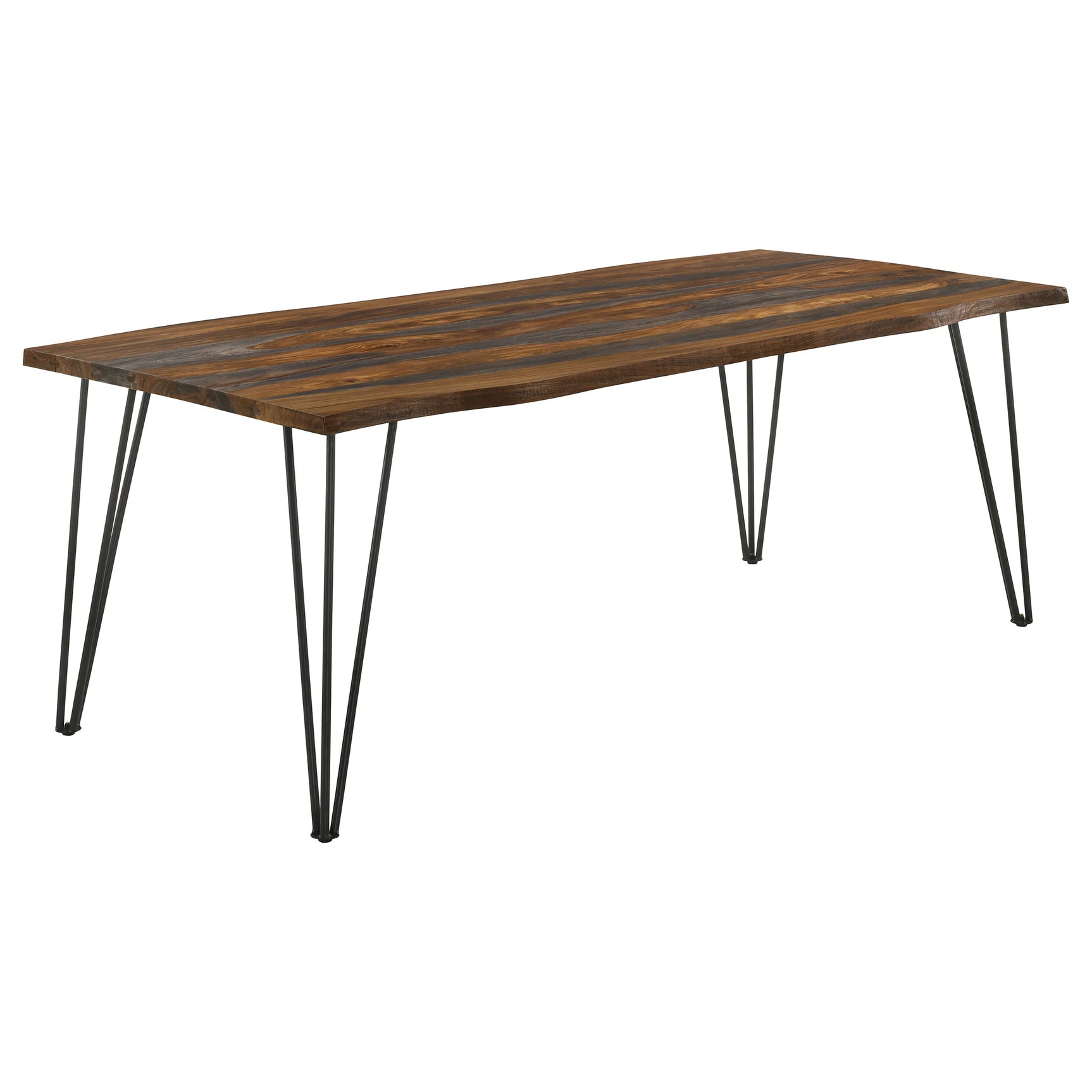 Tampa Furniture Outlet - Coaster - Neve 80-inch Live Edge Dining Table Grey Sheesham - 193861