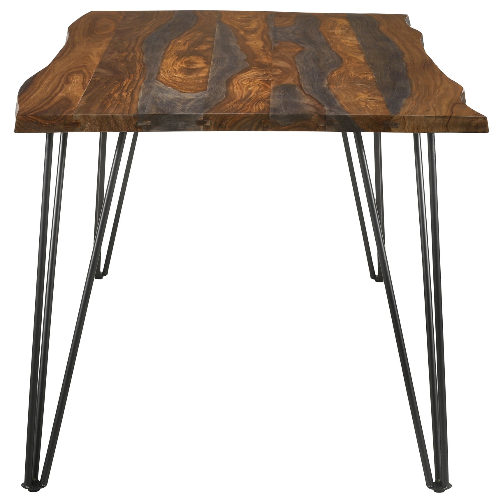 Neve 80-inch Live Edge Dining Table Grey Sheesham - Tampa Furniture Outlet