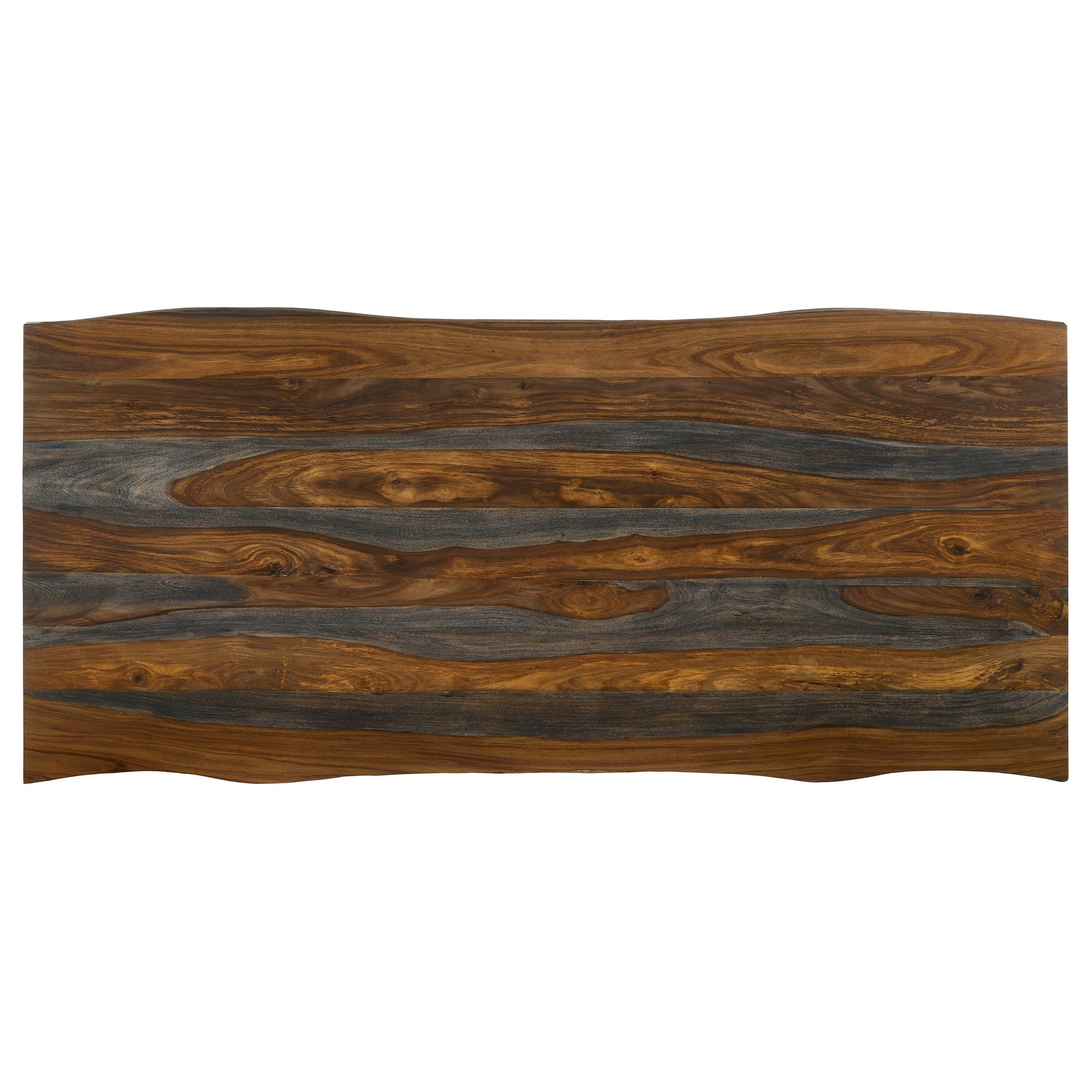 Neve 80-inch Live Edge Dining Table Grey Sheesham - Tampa Furniture Outlet