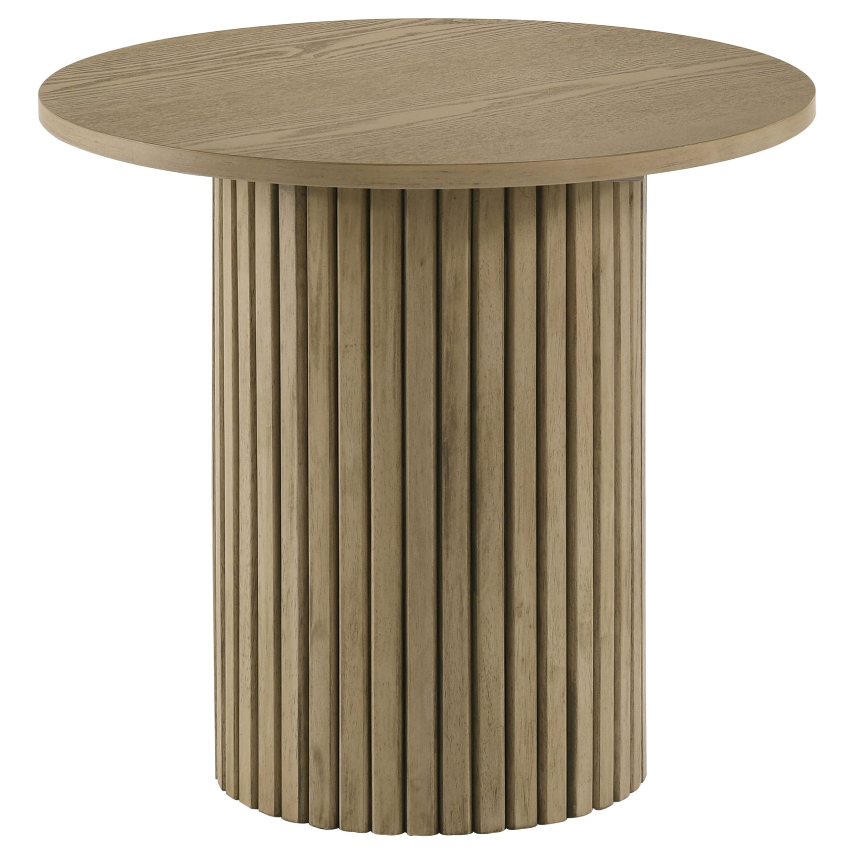 Hamlyn 5-piece Round Wood Counter Height Dining Set Grey and Natural Oak