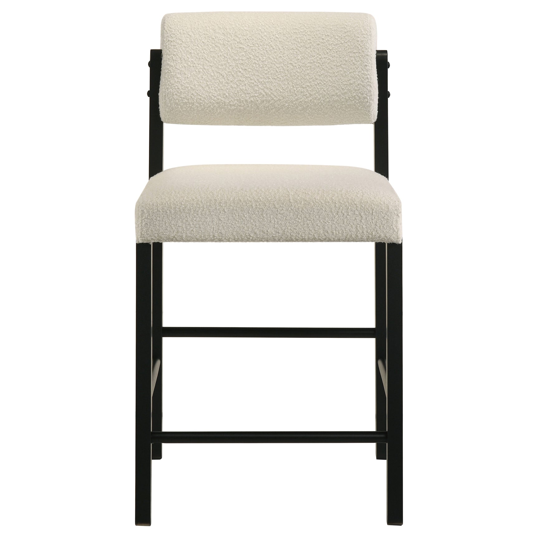 Kehoe Upholstered Counter Height Chair Cream and Black (Set of 2)