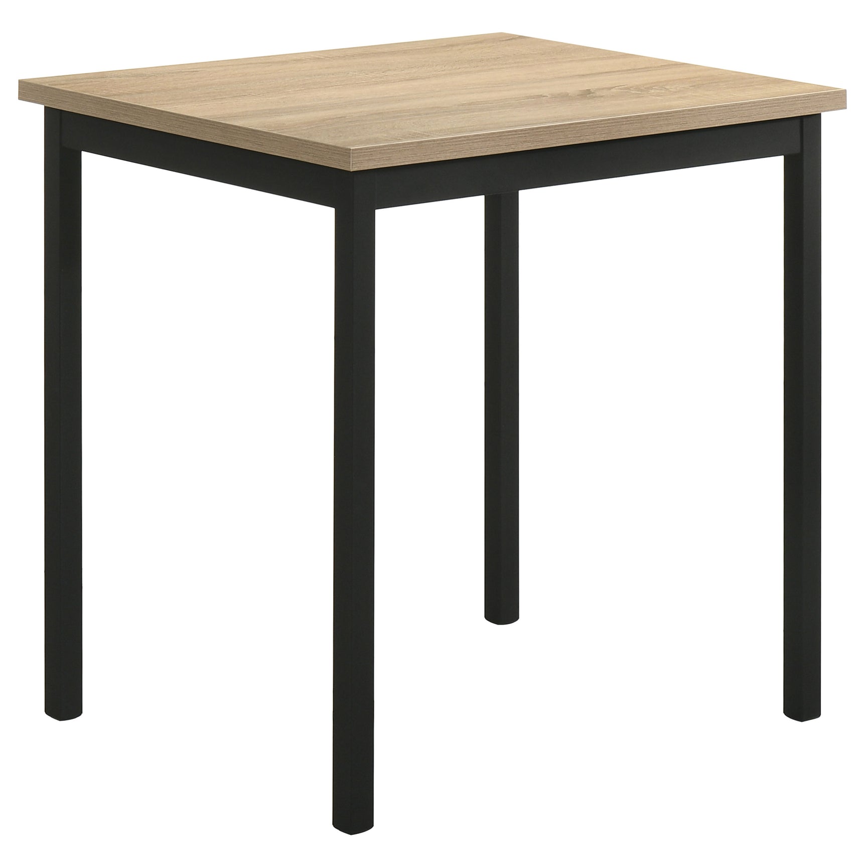 Tampa Furniture Outlet - Coaster - Garza Space Saving Rectangular Dining Table Greige Oak - 193980