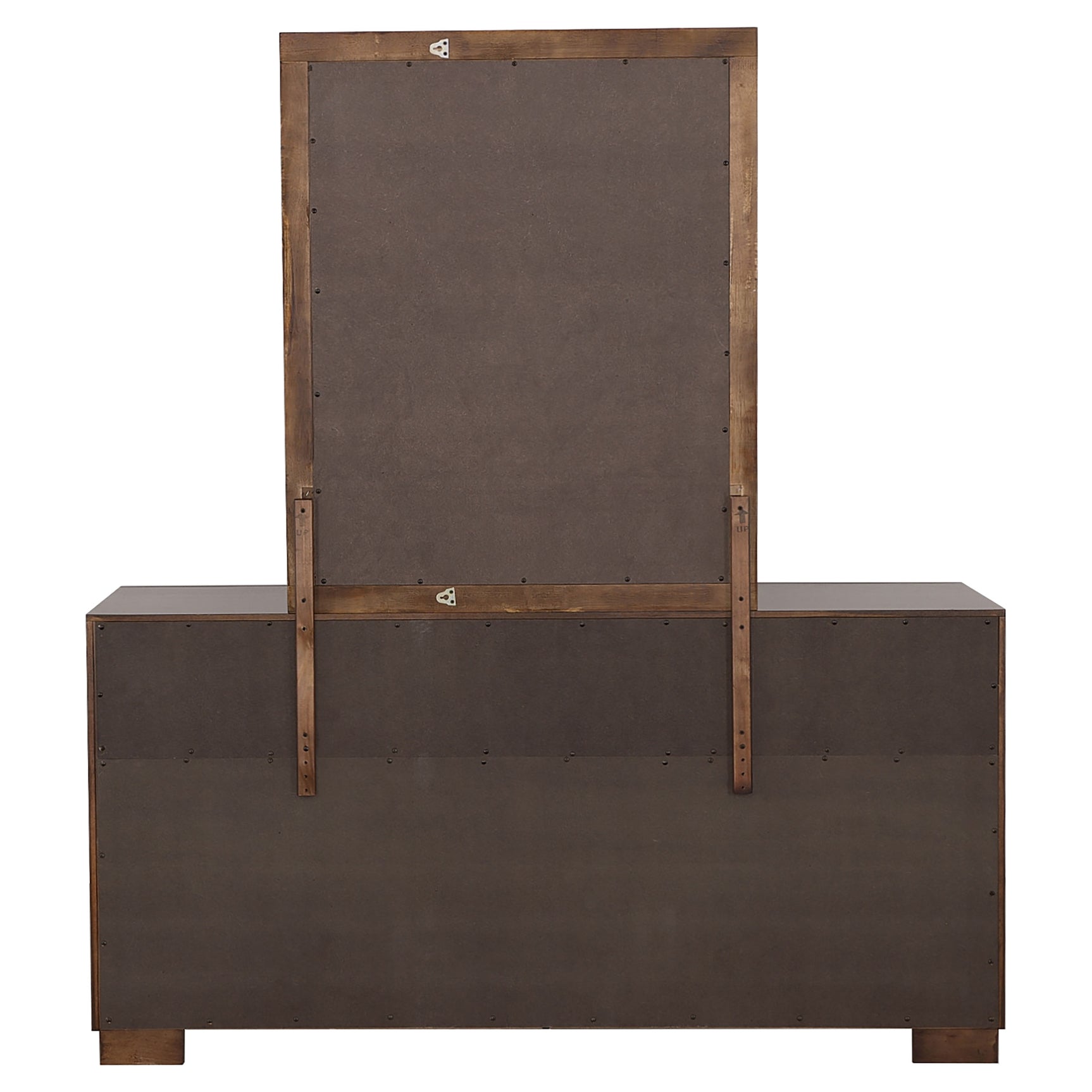 Jessica 6-drawer Dresser with Mirror Cappuccino - Tampa Furniture Outlet