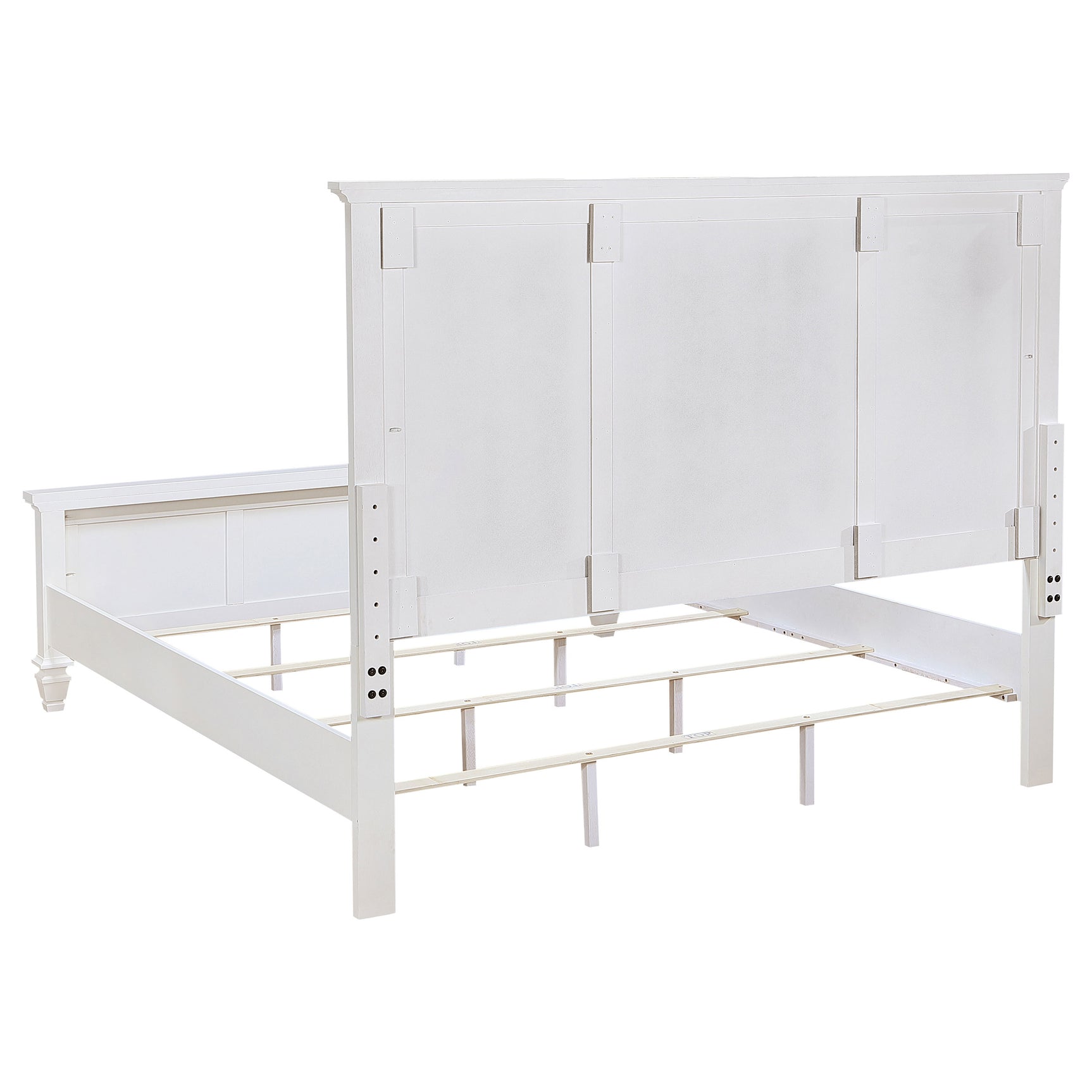 Sandy Beach 4-piece Eastern King Bedroom Set Cream White - Tampa Furniture Outlet